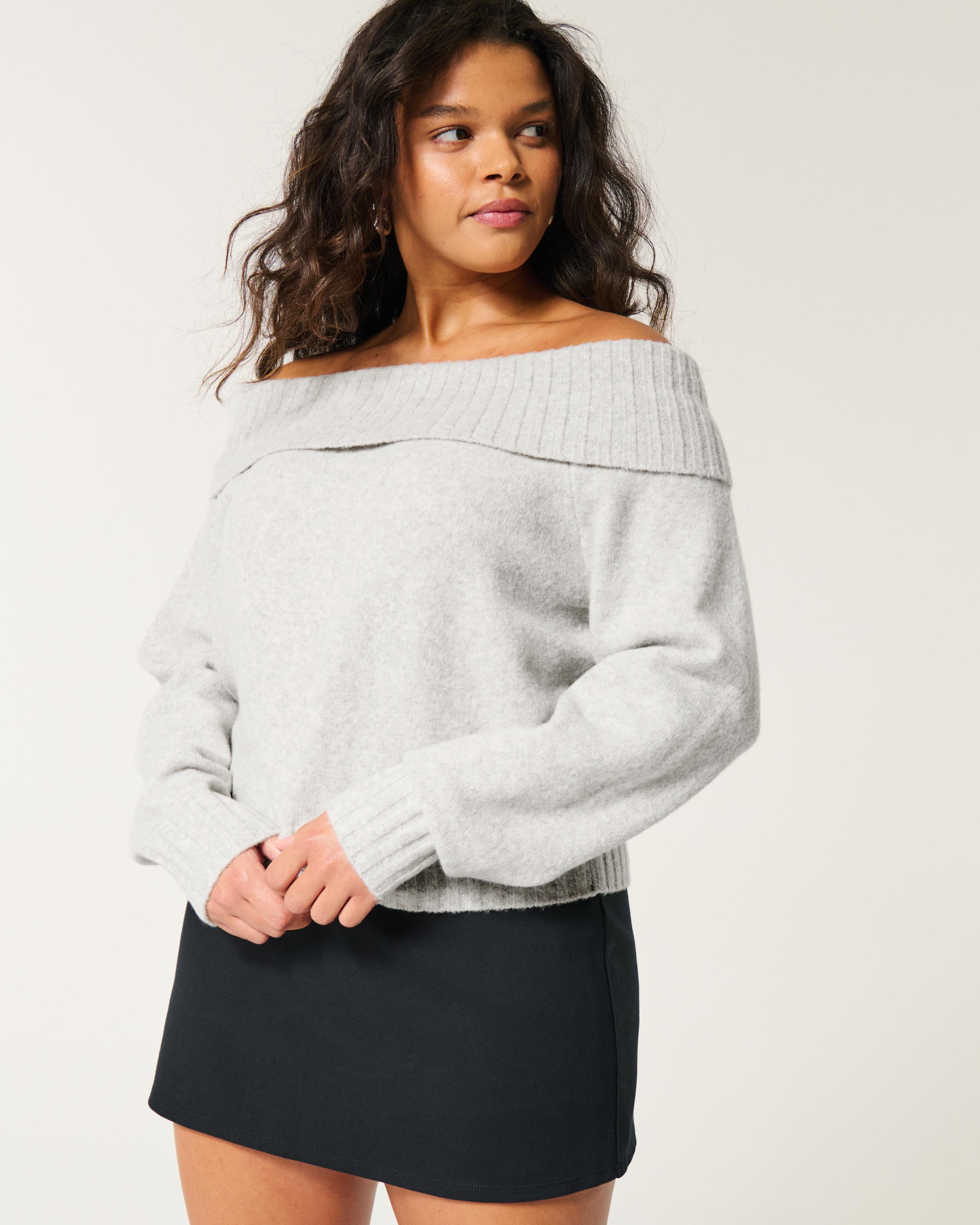 Hollister Comfy Cloud Off-the-Shoulder Sweater Product Image