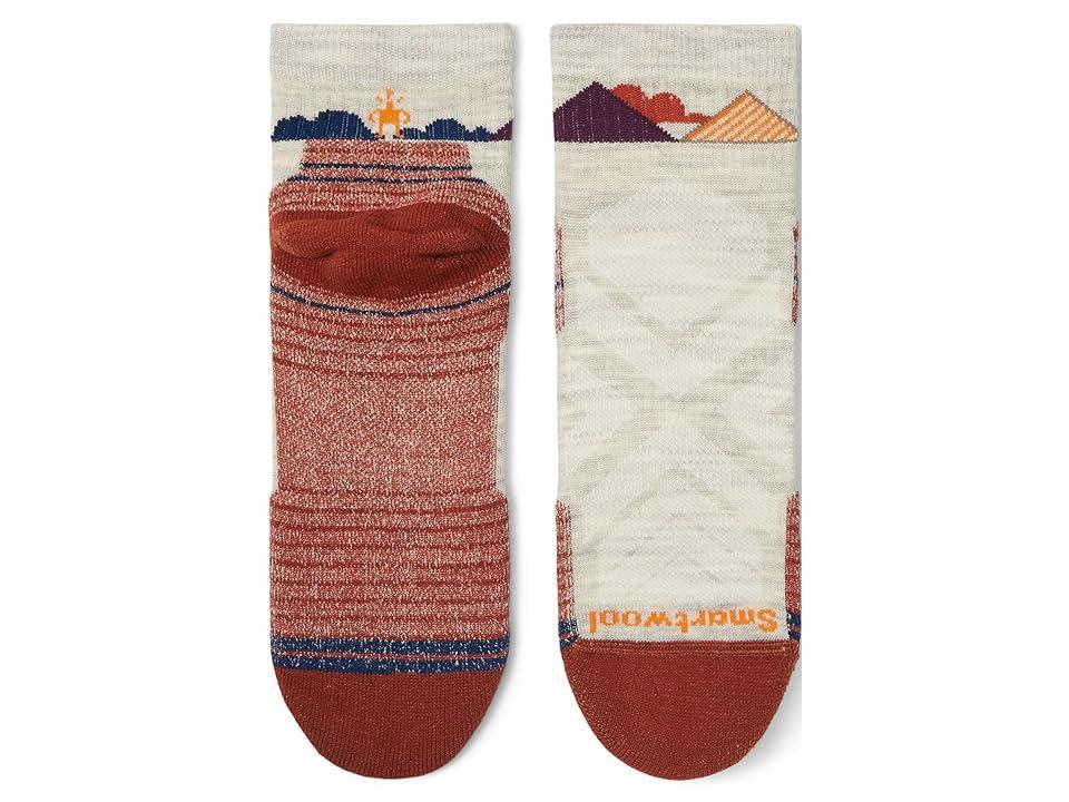 Smartwool Hike Light Cushion Clear Canyon Pattern Ankle (Ash) Women's Crew Cut Socks Shoes Product Image