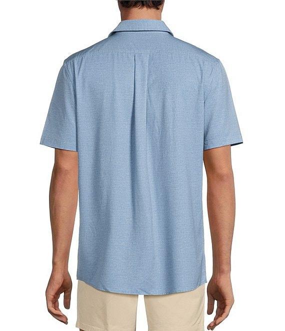 Rowm Big & Tall Performance Rec + Relax Short Sleeve Solid Textured Shirt Product Image