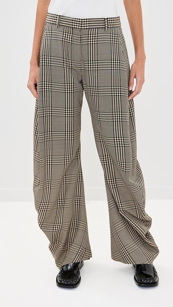 Acne Studios Plaid Summer Suit Trousers | Shopbop Product Image