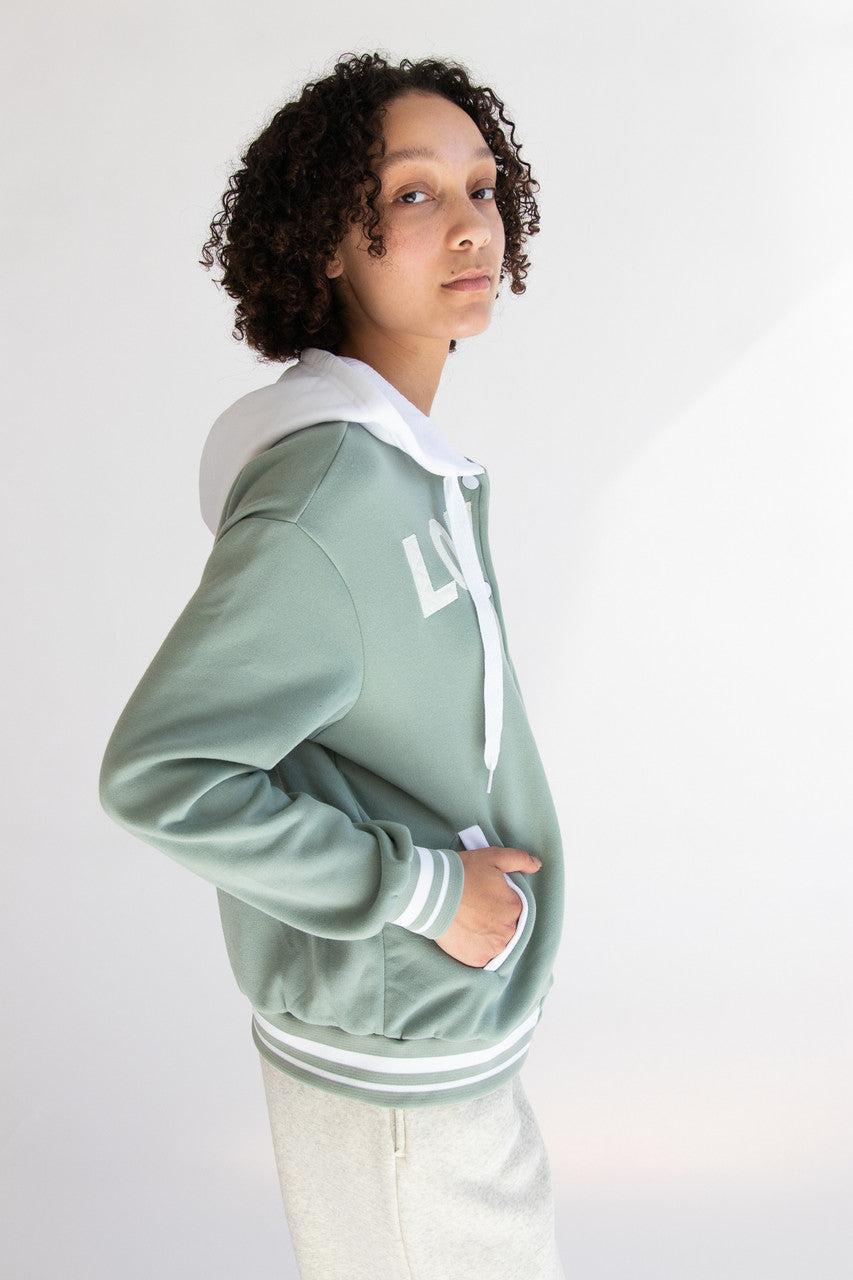 Hooded Varsity Sweatshirt Product Image