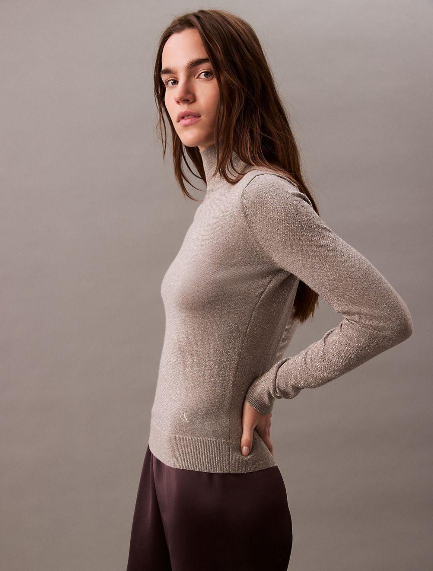 Lurex Turtleneck Sweater Product Image