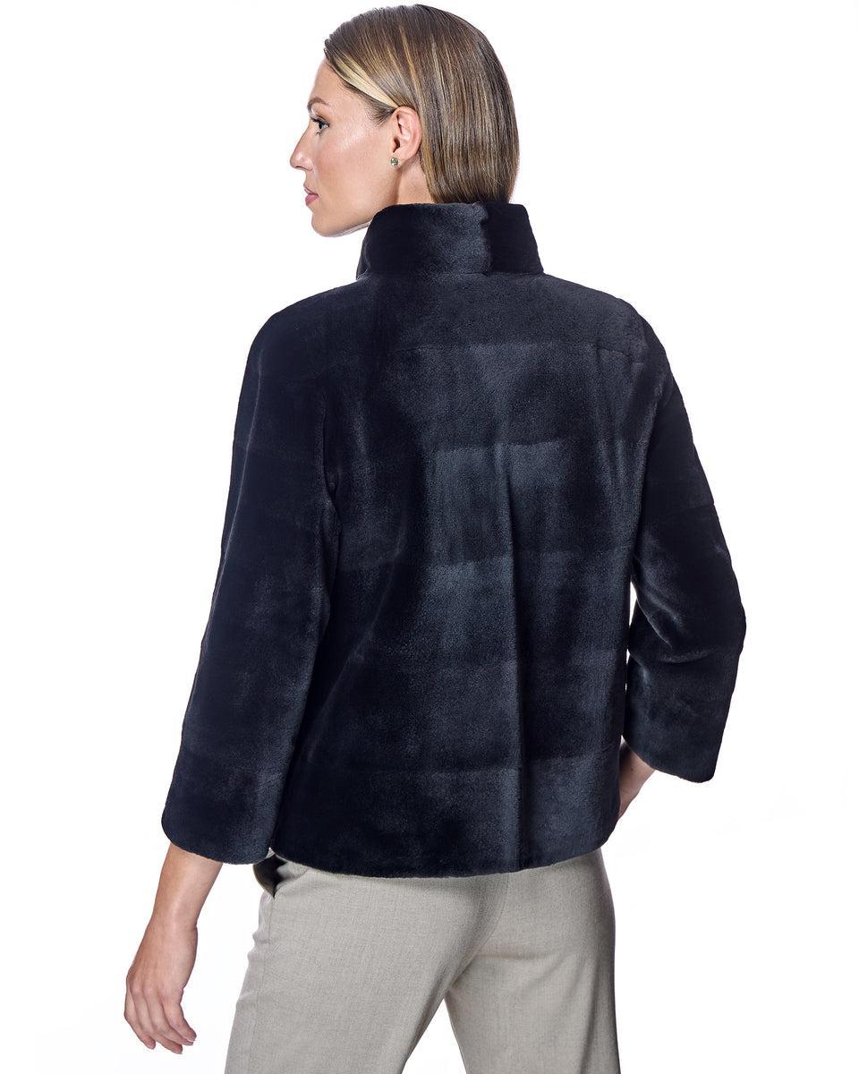 Horizontal Sheared Mink Jacket Product Image