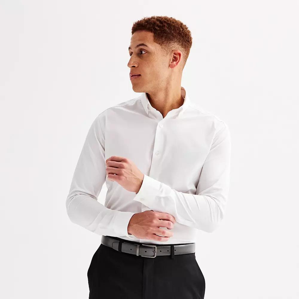Men's Apt. 9® Wrinkle Free Slim-Fit Button Down Collar Dress Shirt,  Product Image