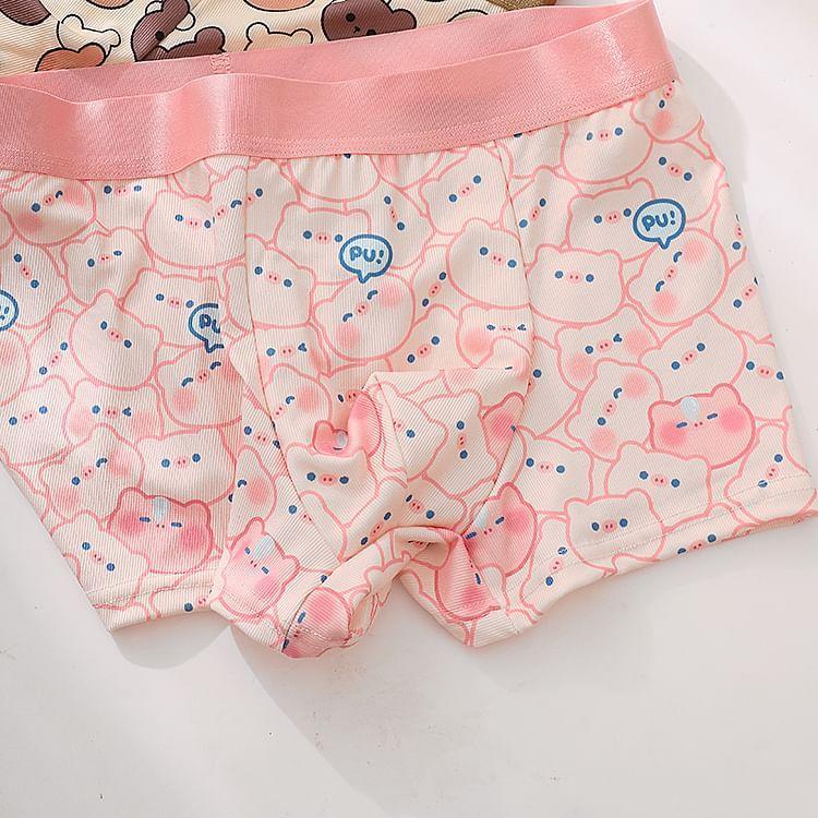 Cartoon Print Boxer Briefs / Set Product Image