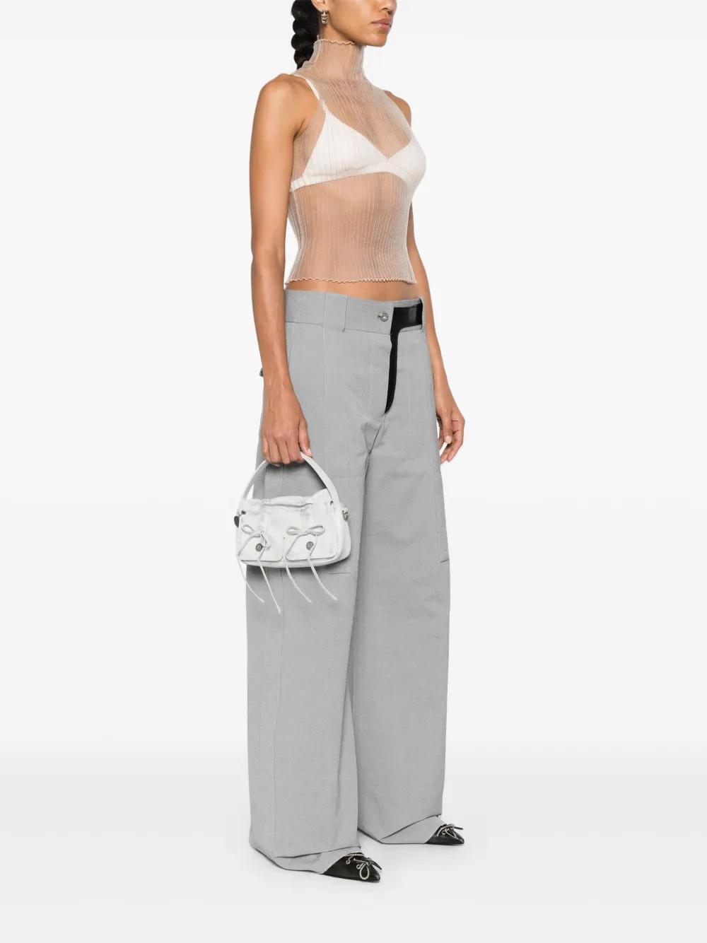 ACNE STUDIOS Mini Multipocket Cross Body Bag In Grey Product Image