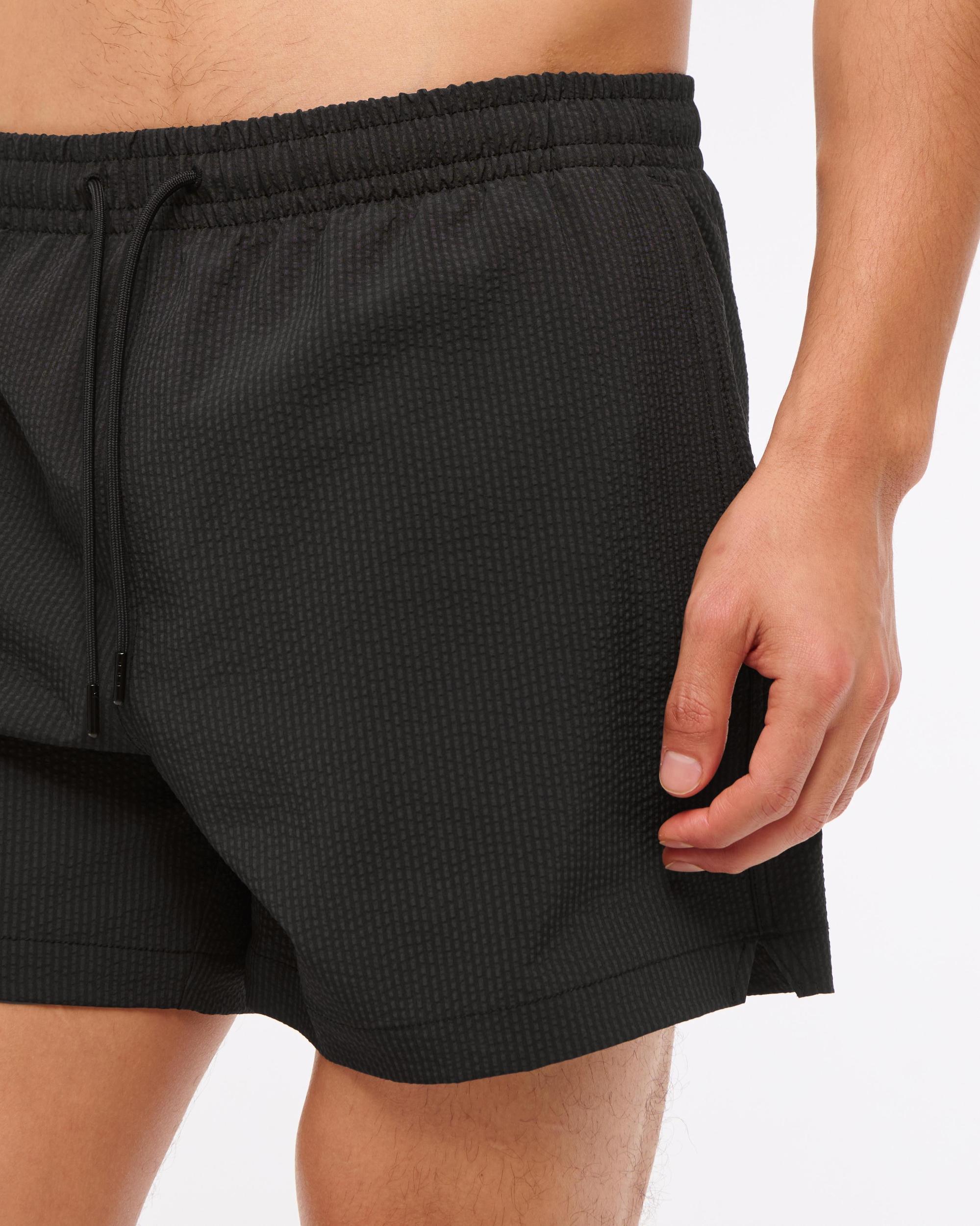 Pull-On Micro-Seersucker Swim Trunk Product Image