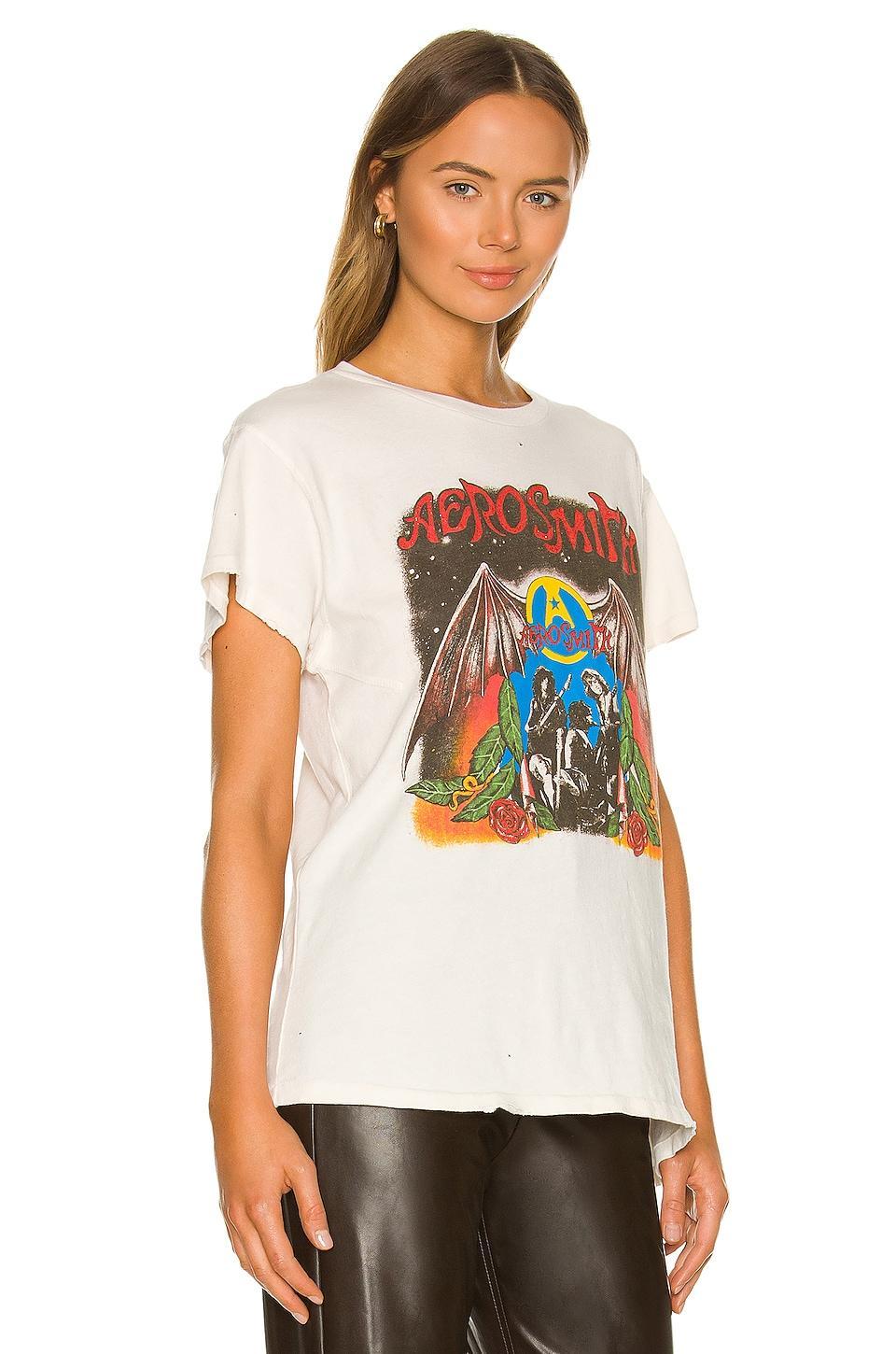 Aerosmith Tee in White Madeworn Product Image