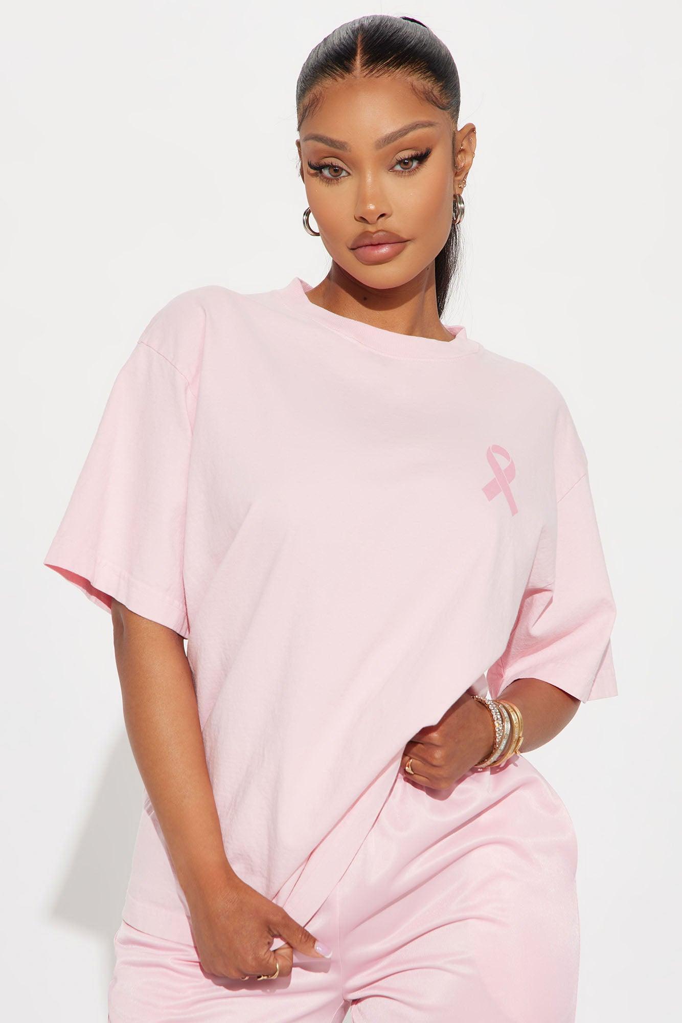 In October We Wear Pink Tee - Pink Product Image