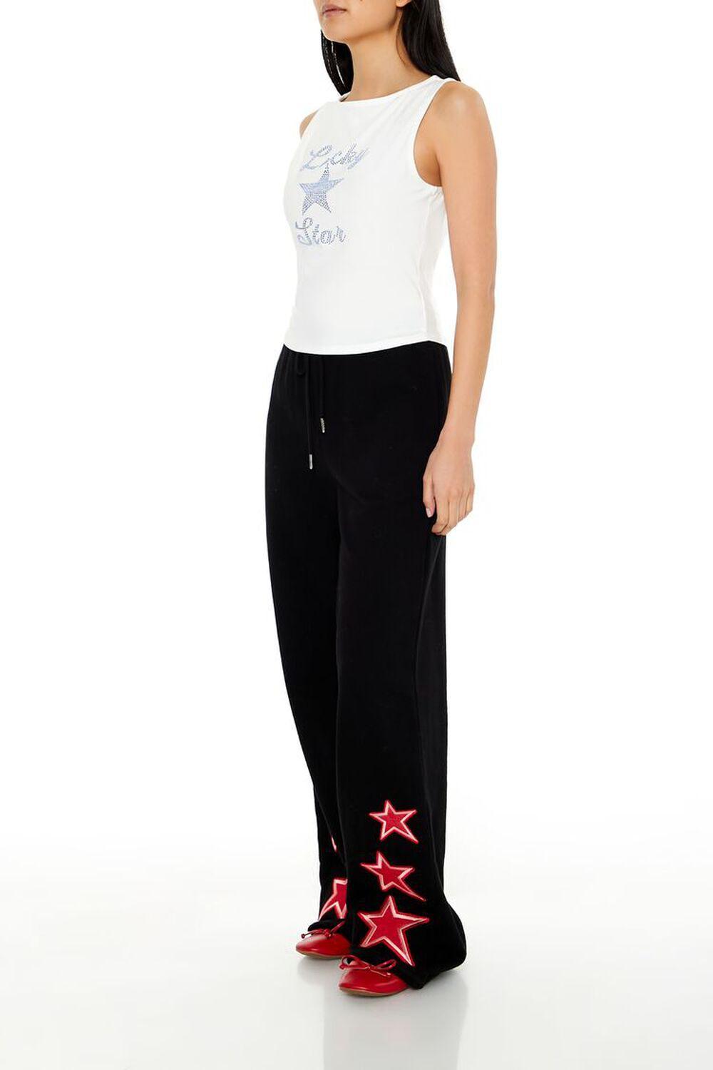 Star Patch Mid-Rise Sweatpants | Forever 21 Product Image