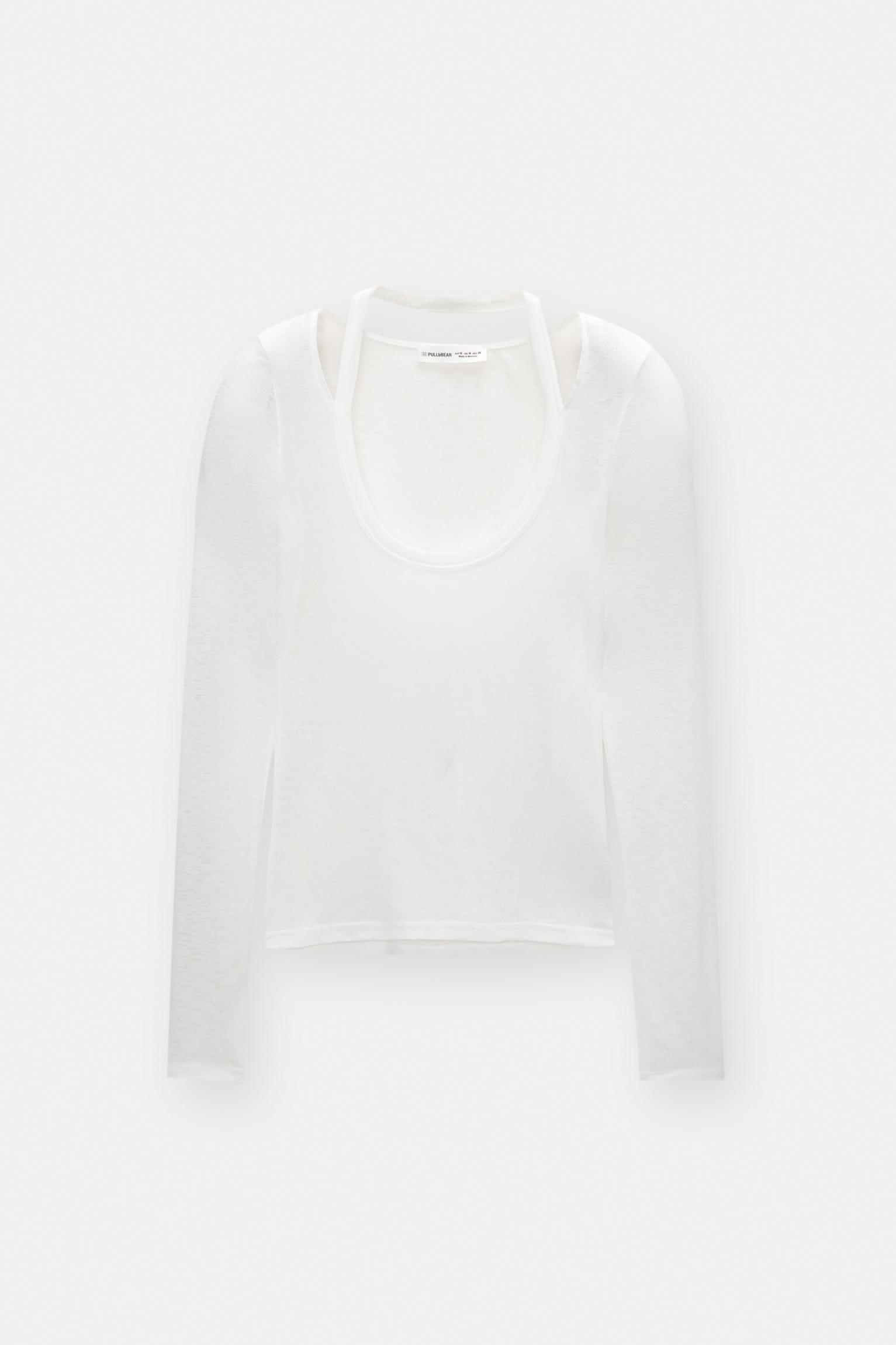 Double long sleeve strappy top Product Image