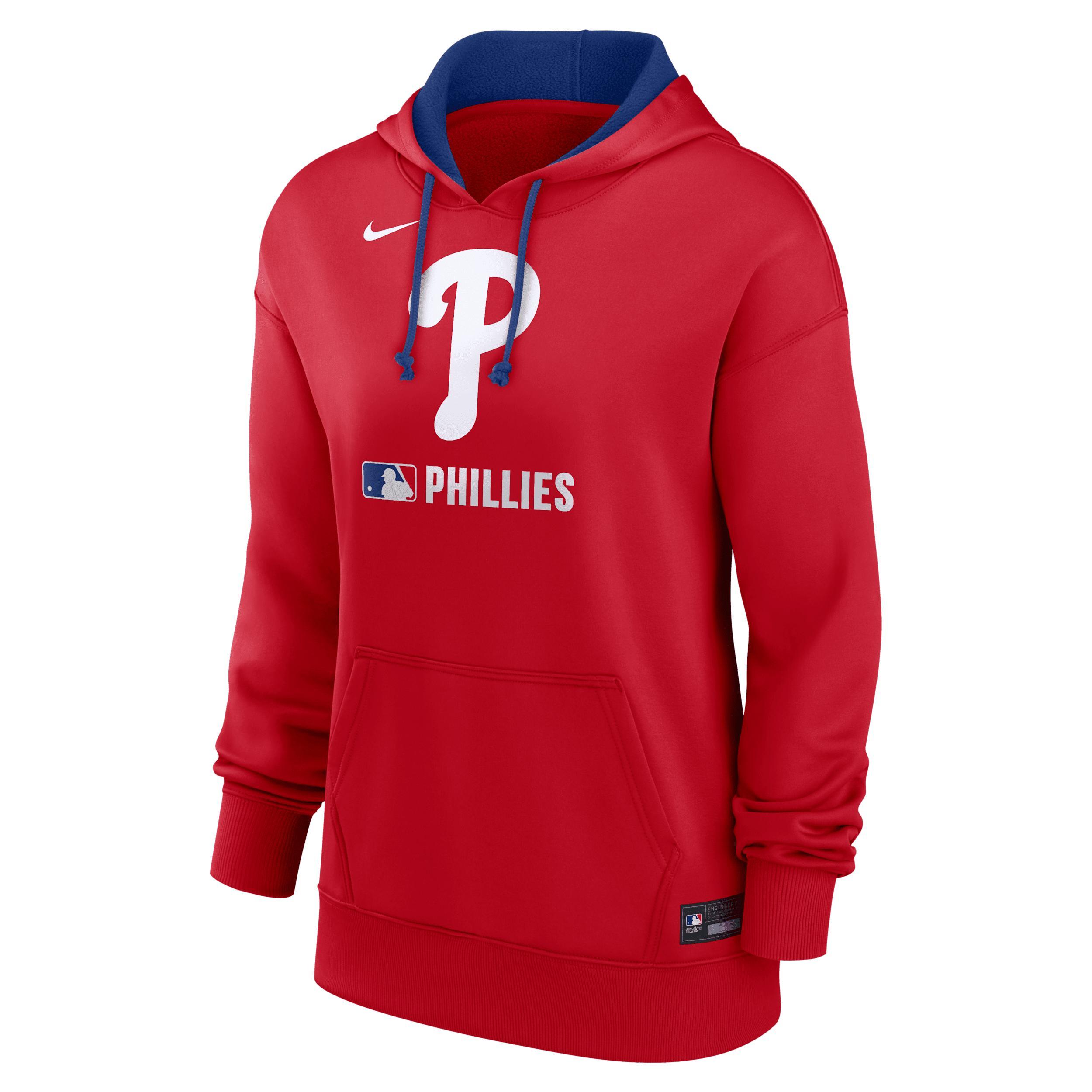 Women's Washington Nationals Authentic Collection Nike Therma MLB Pullover Hoodie Product Image