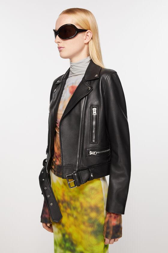 Leather biker jacket Product Image