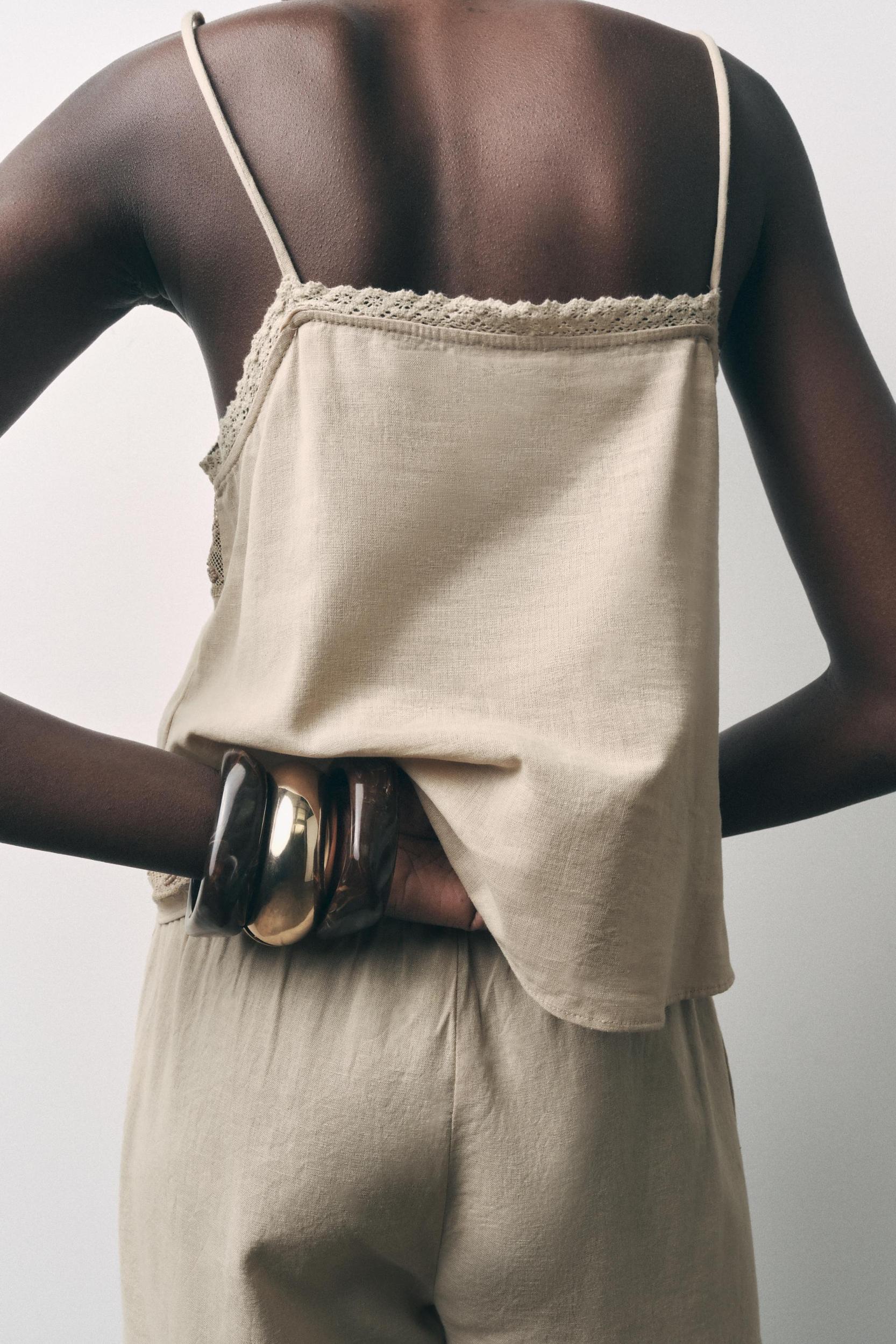 BEADED EMBROIDERED BERMUDA SHORTS Product Image