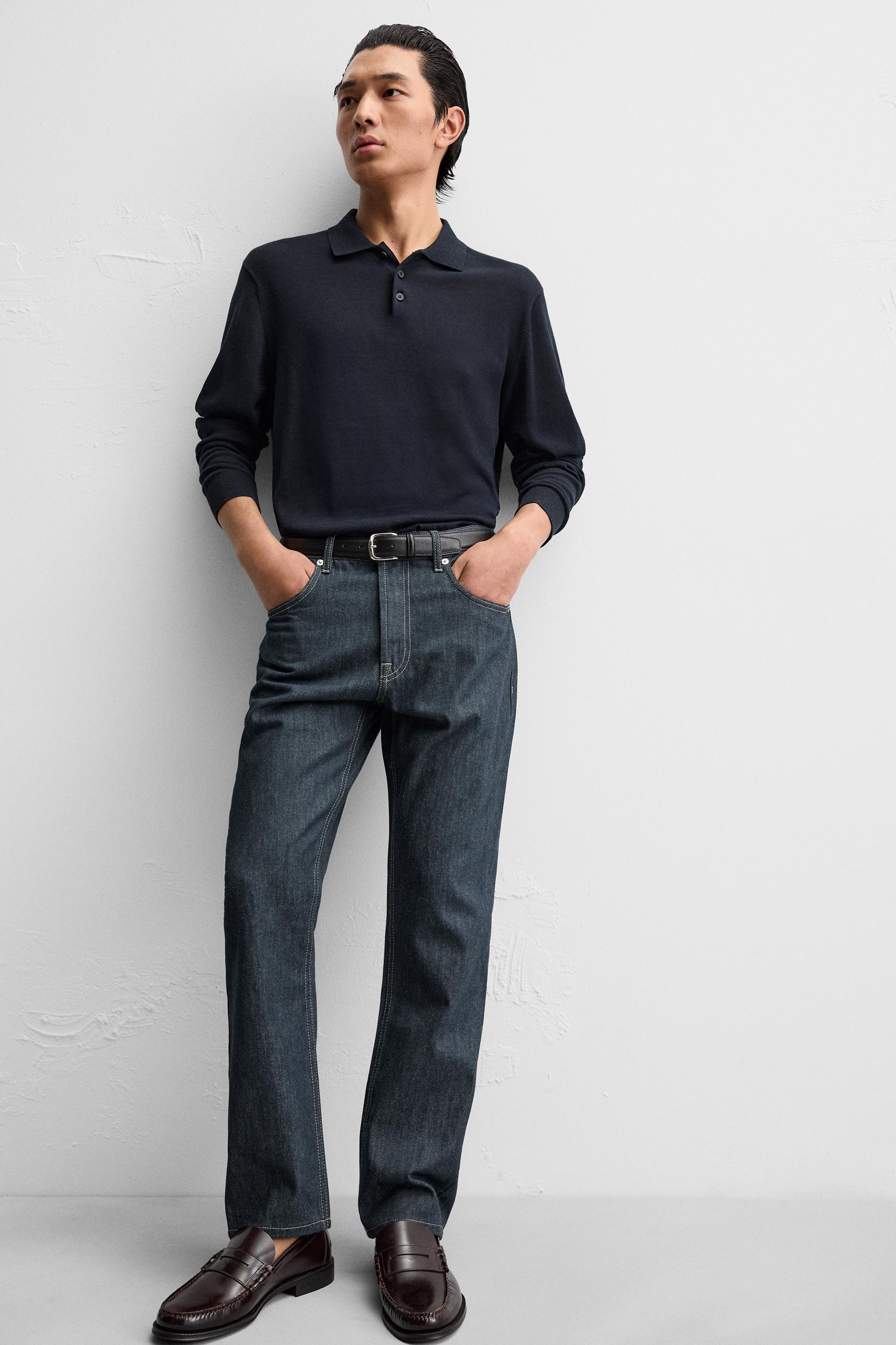 STRAIGHT LEG ANKLE FIT JEANS Product Image