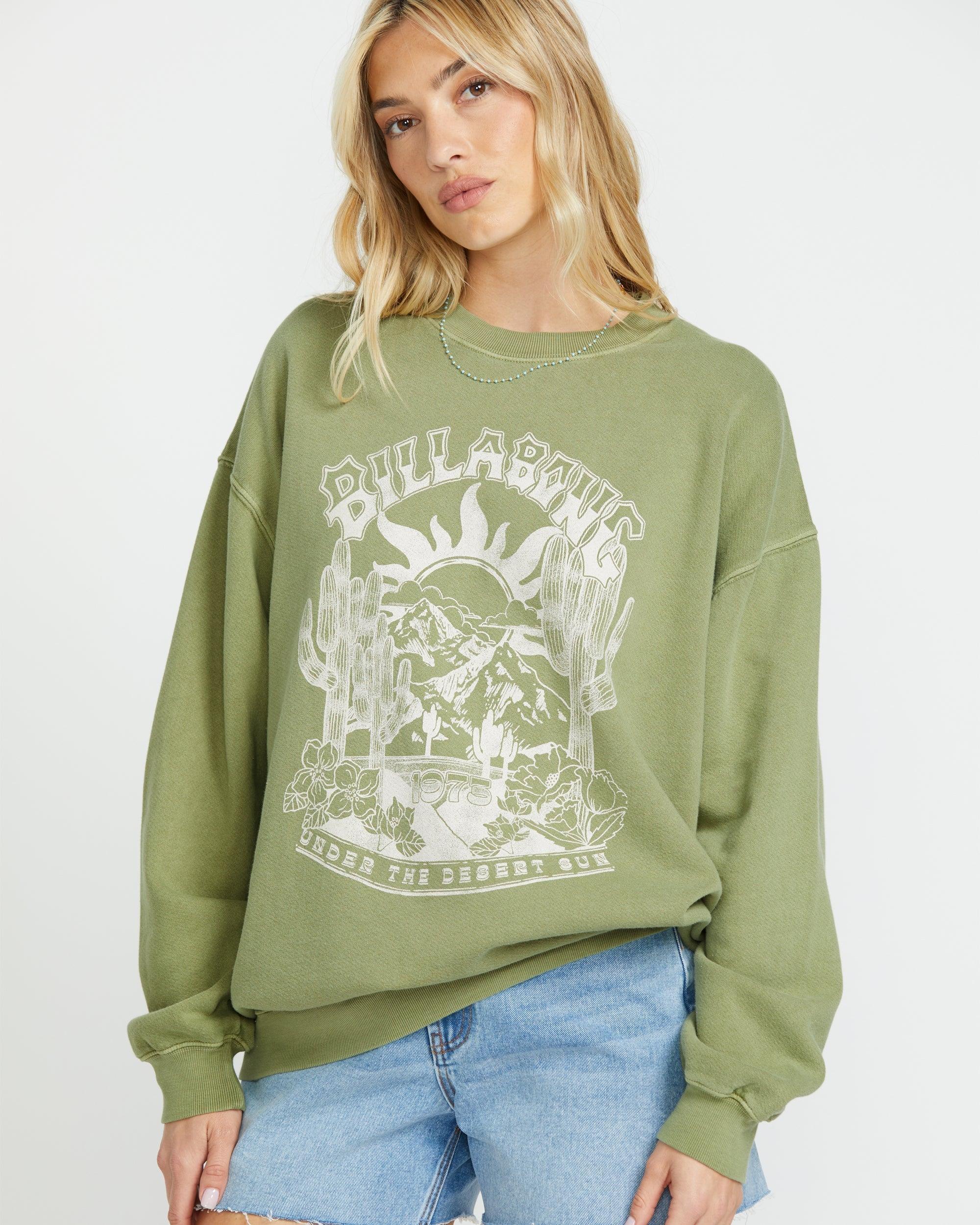 Ride In Crew Sweatshirt - Avocado Female Product Image