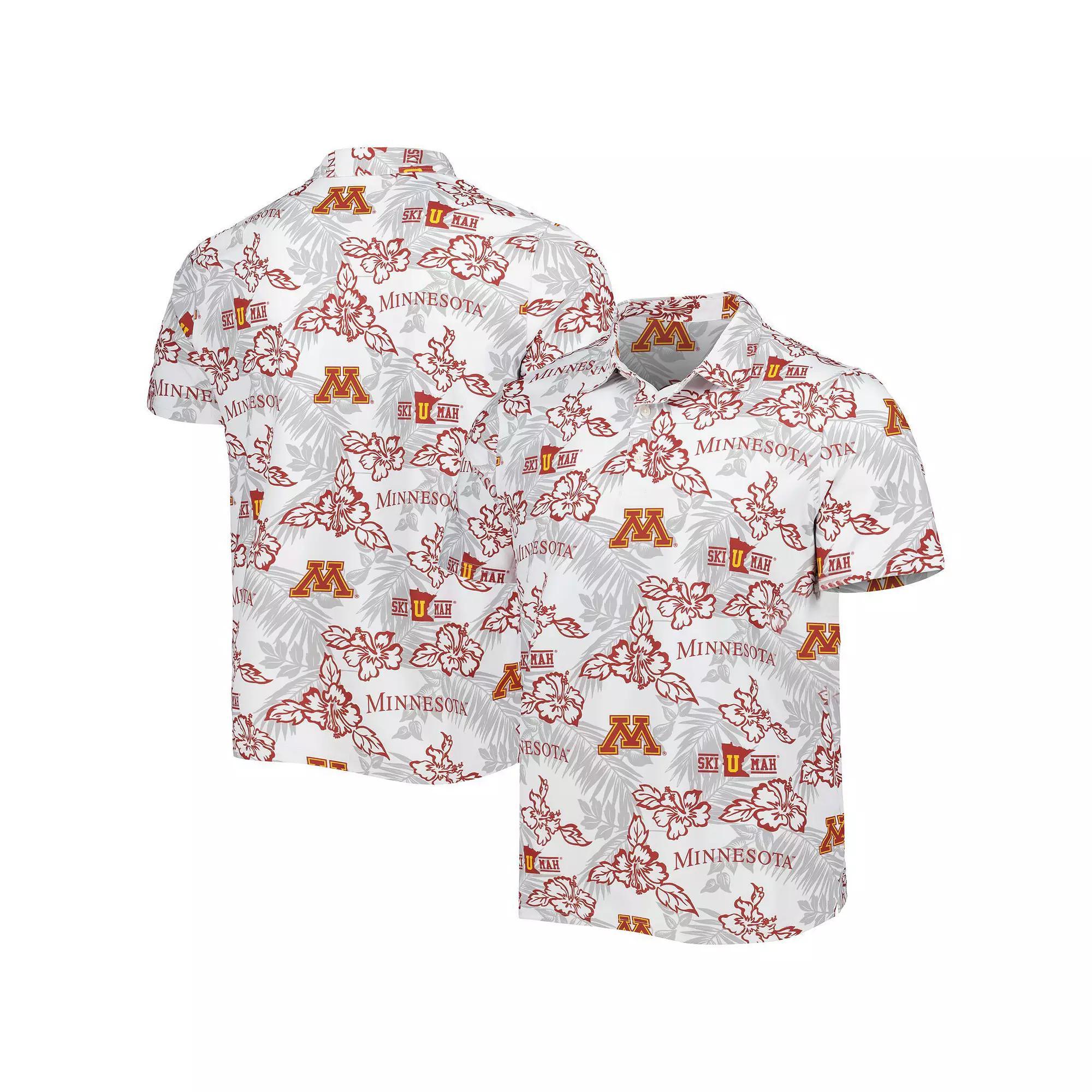 Men's Reyn Spooner White Minnesota Golden Gophers Performance Polo, Size: Medium Product Image