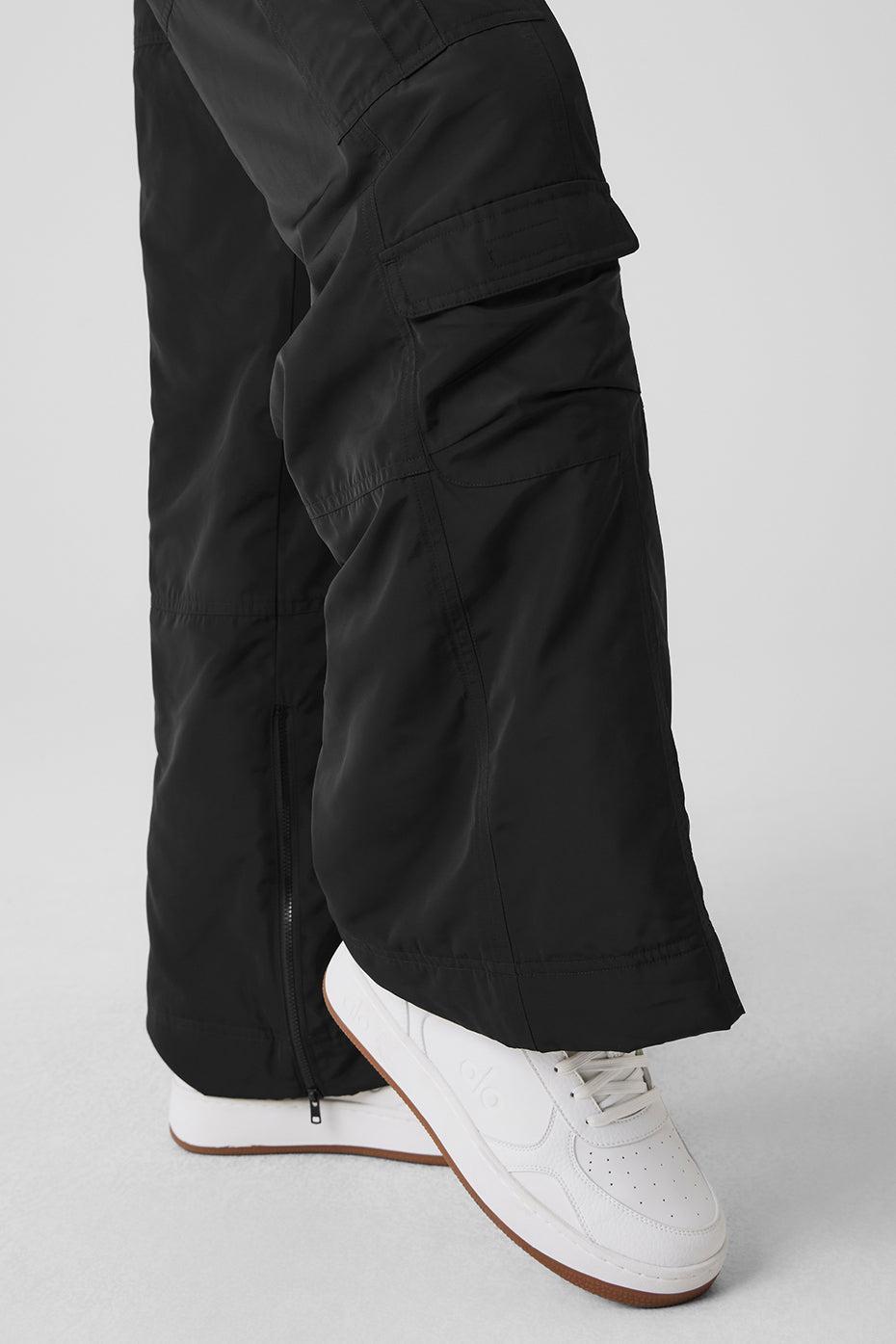 High-Waist Ski-Moto Puffer Pant - Black Female Product Image