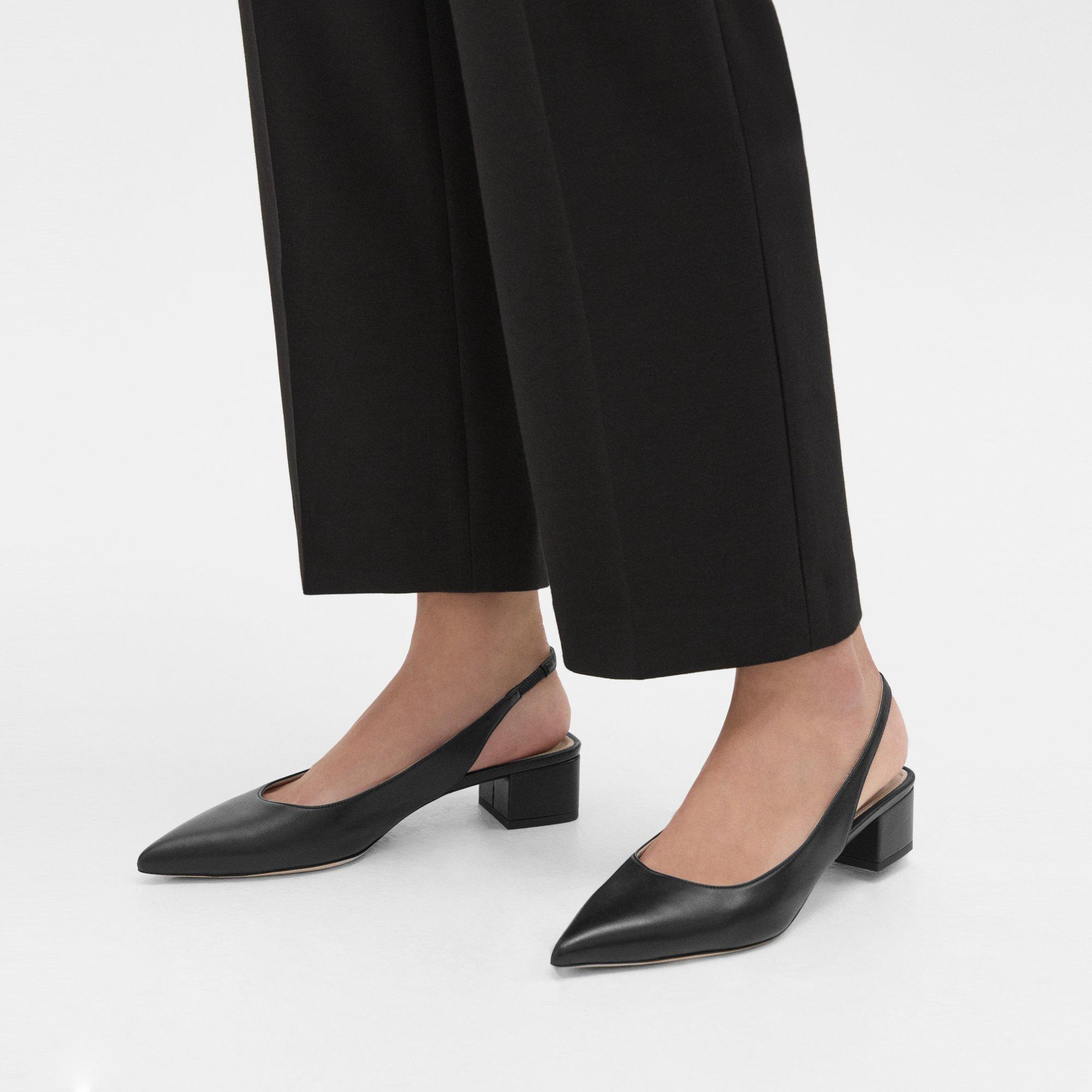 Leather Slingback Pump | Theory Product Image