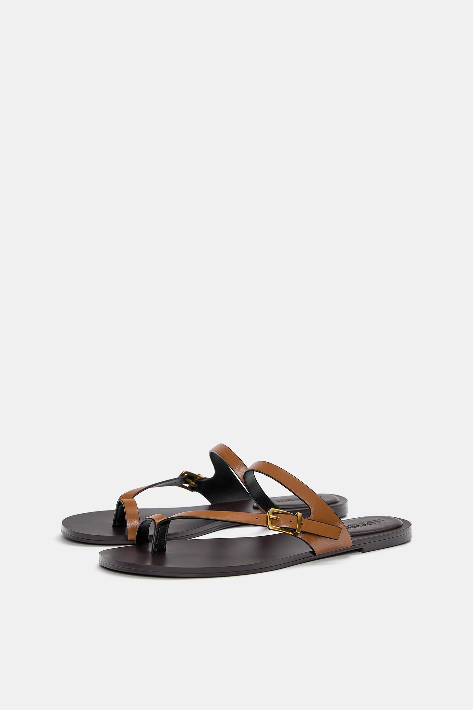 Flat sandals with straps Product Image