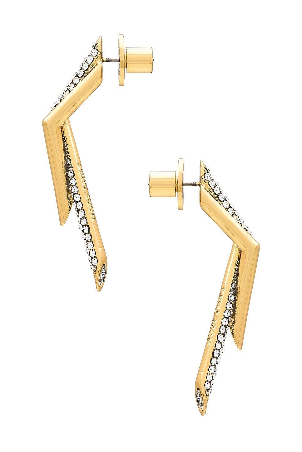 Demarson Neptune Earrings in Metallic Gold Product Image