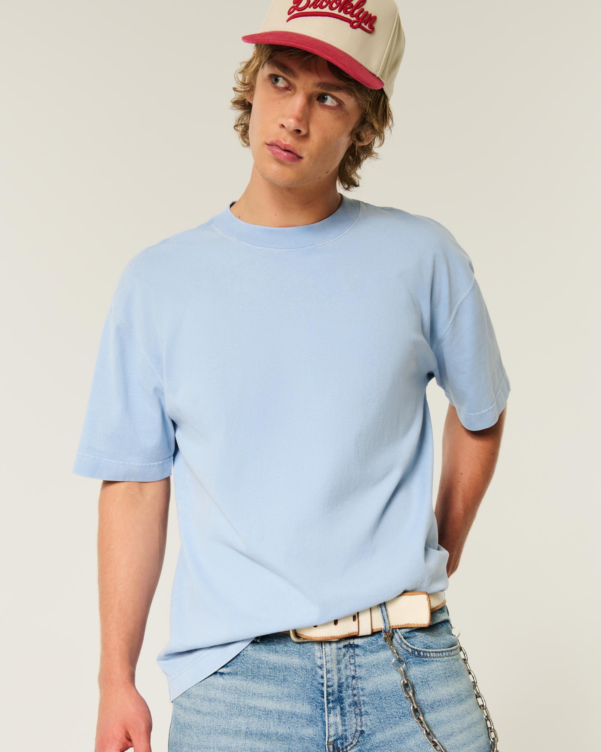 Boxy Heavyweight Camo Crew T-Shirt Product Image