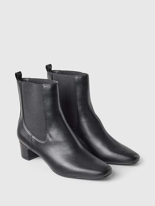 Vegan Leather Ankle Boots Product Image