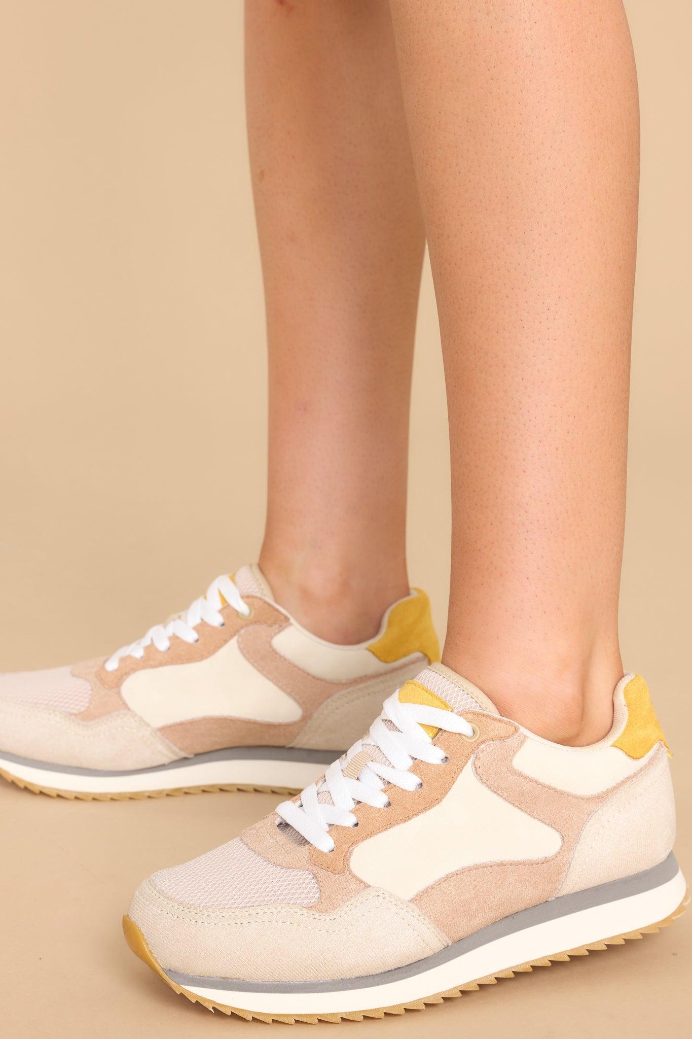 It's A Necessity Taupe Sneakers Product Image