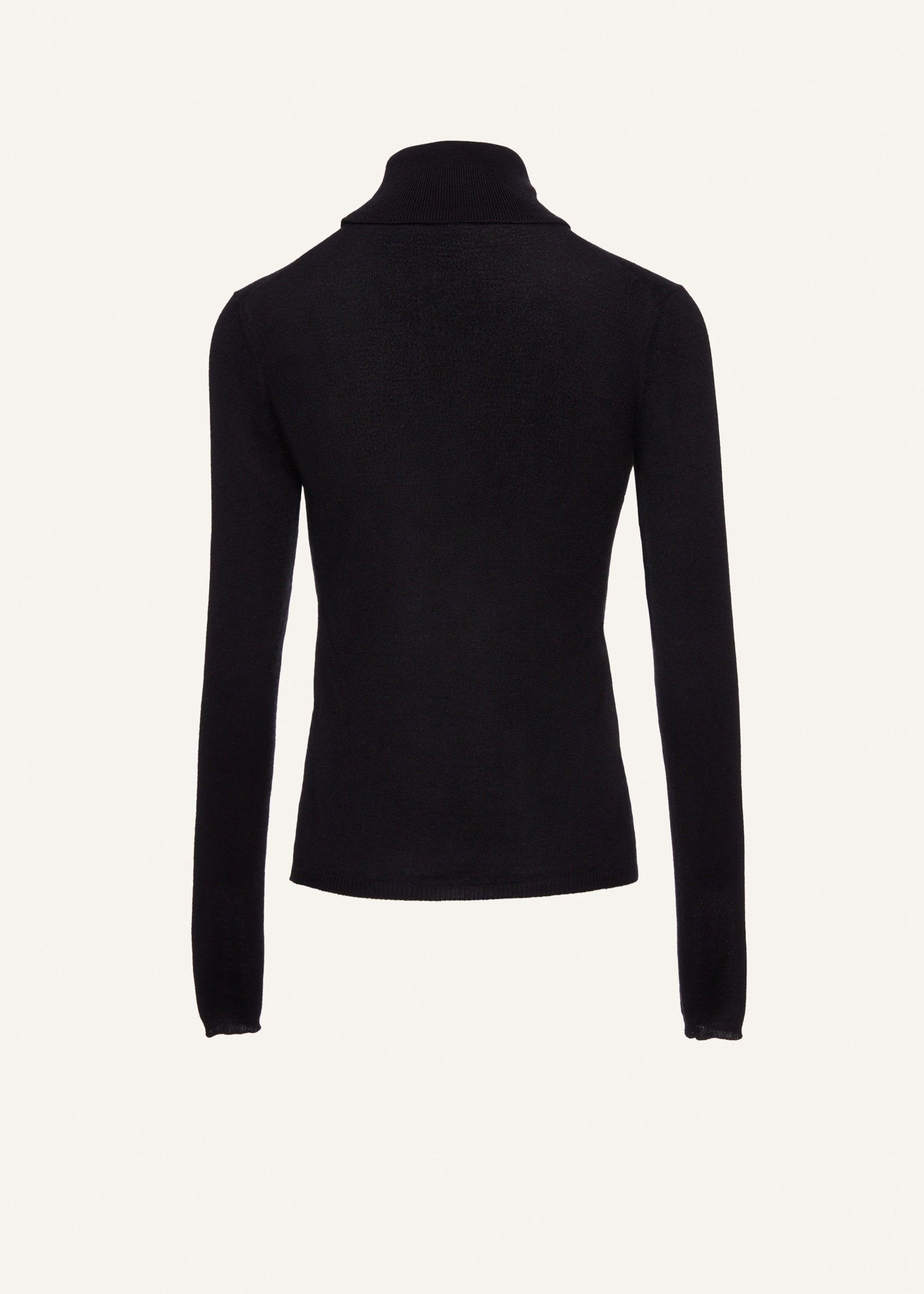 Cashmere turtleneck in black Product Image