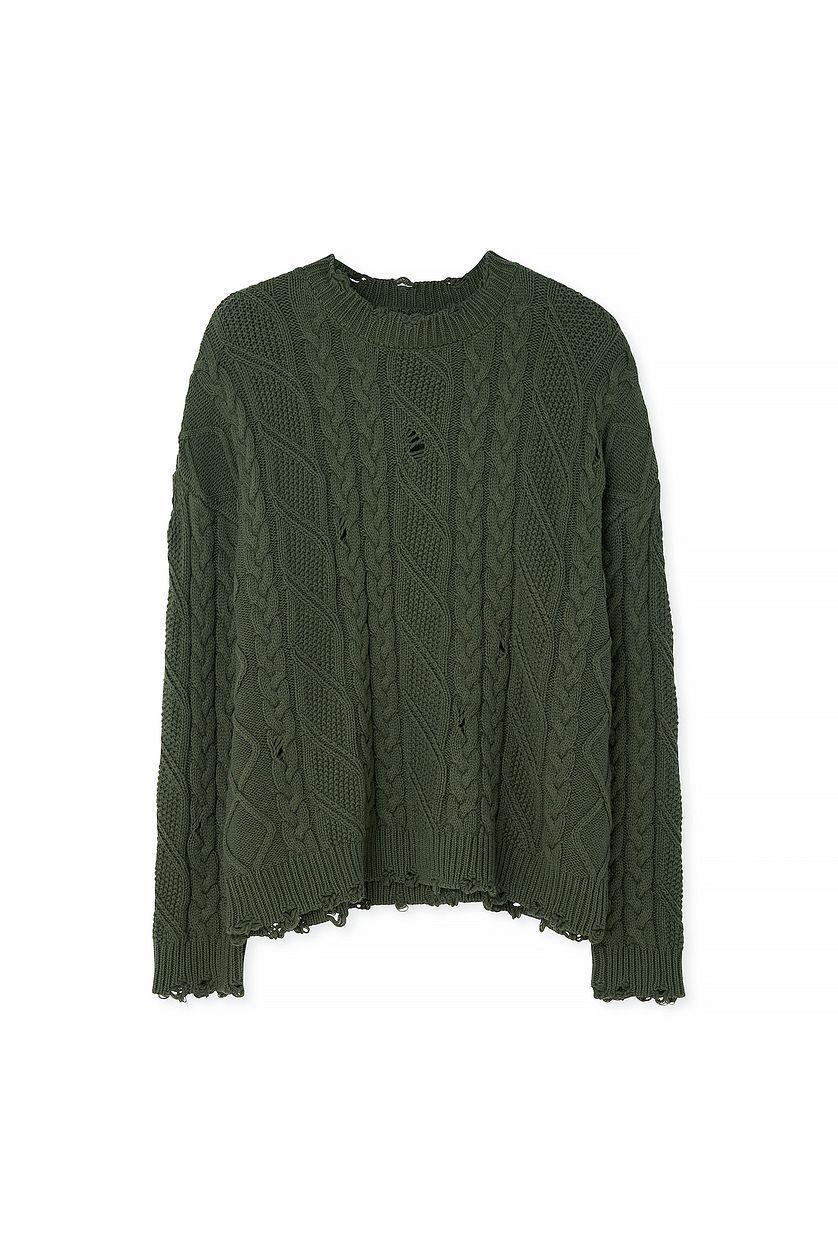 Cable Knitted Oversized Sweater Product Image