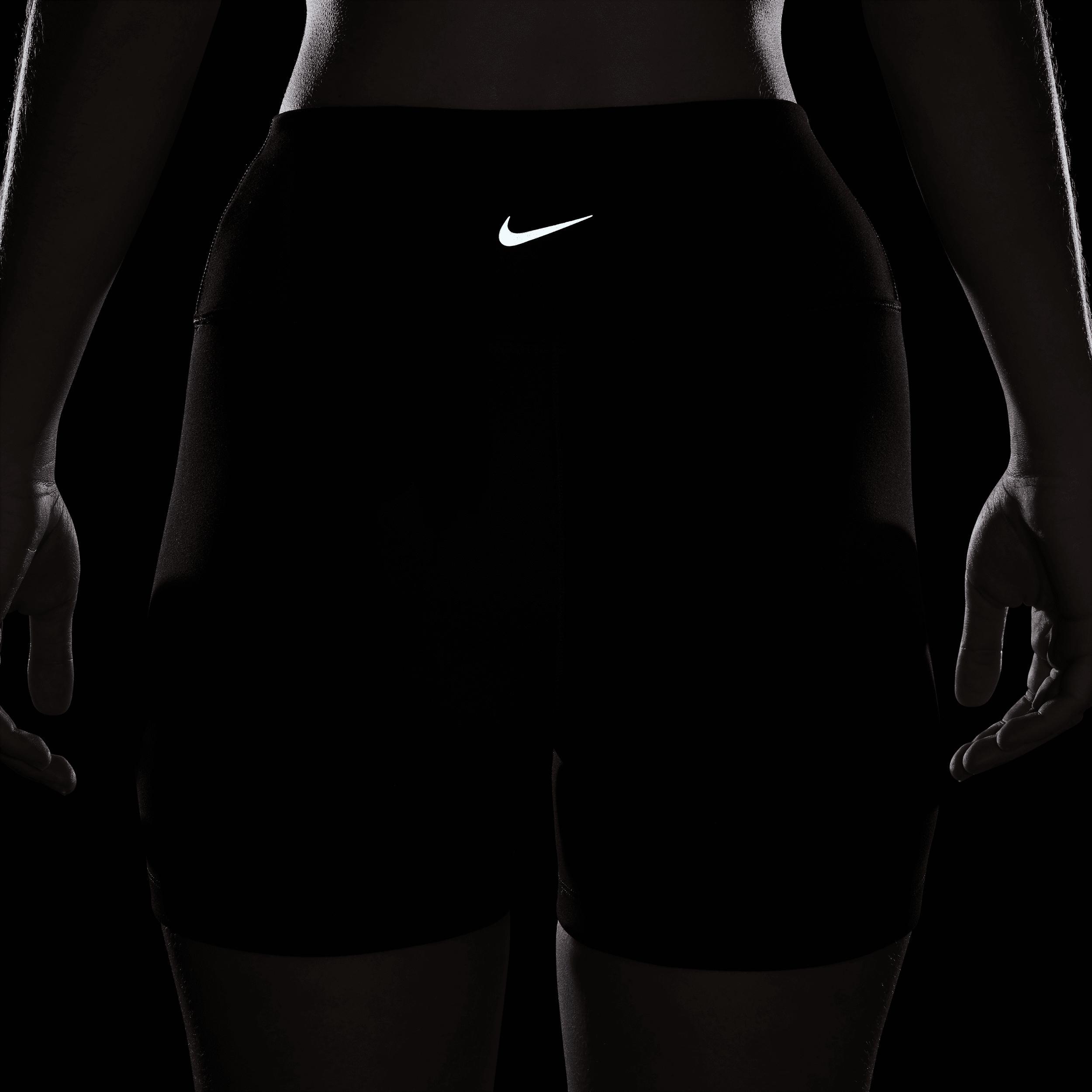 Women's Nike One High-Waisted 5-in. Biker Shorts, Size: XS, Black Product Image