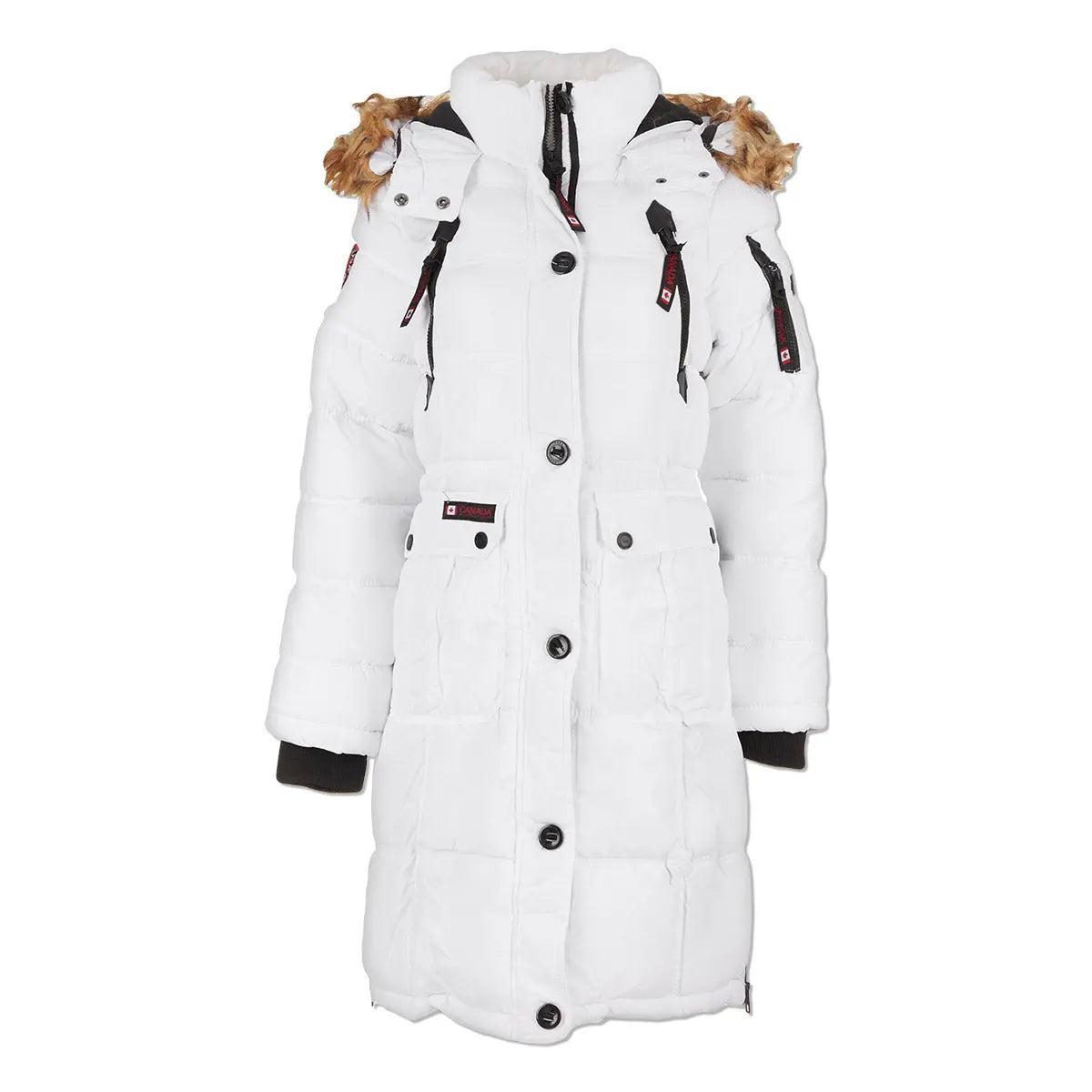 Canada Weather Gear Women's Long Puffer with Sherpa Lined Hood Product Image