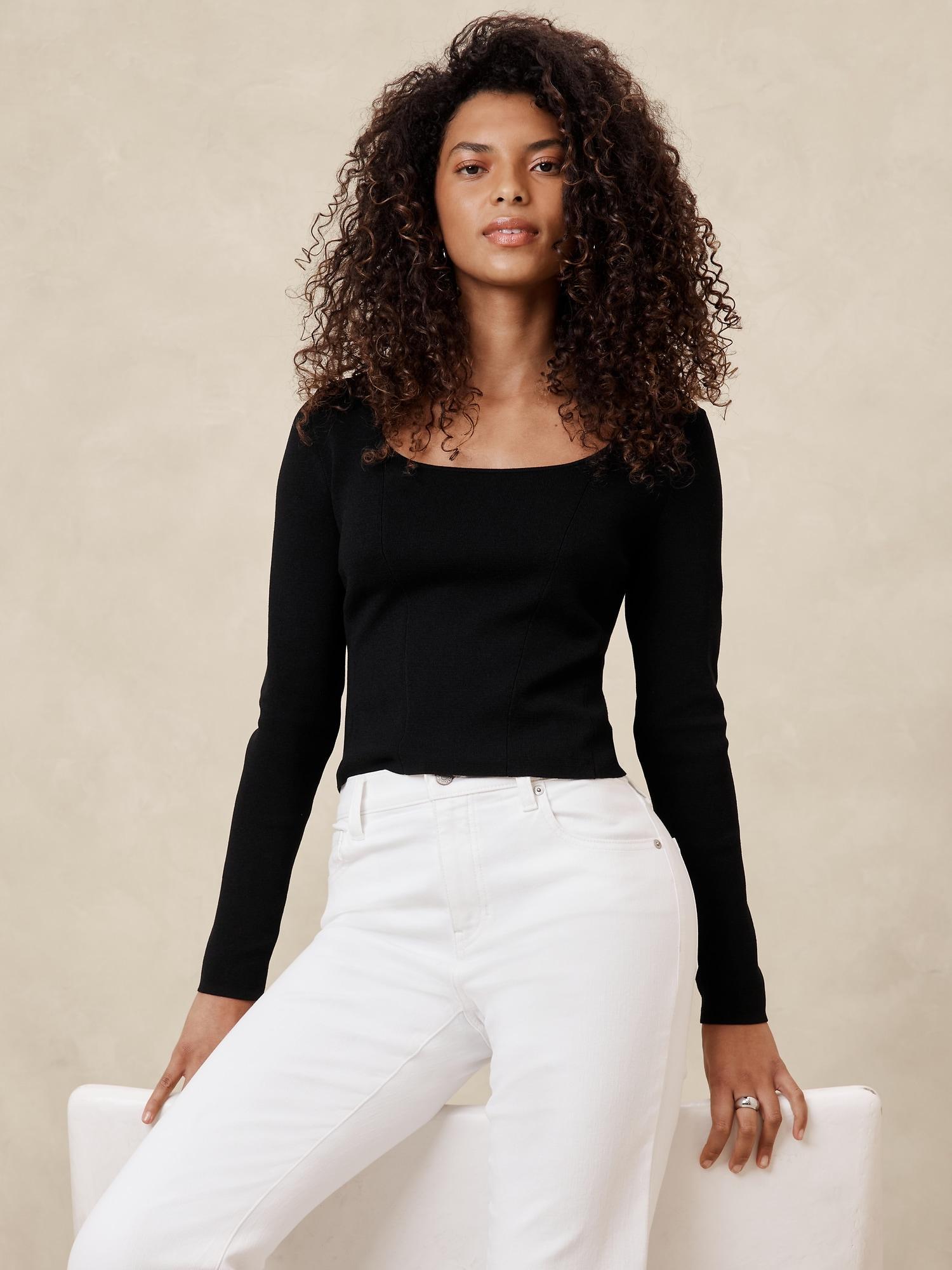 Square-Neck Sweater Product Image