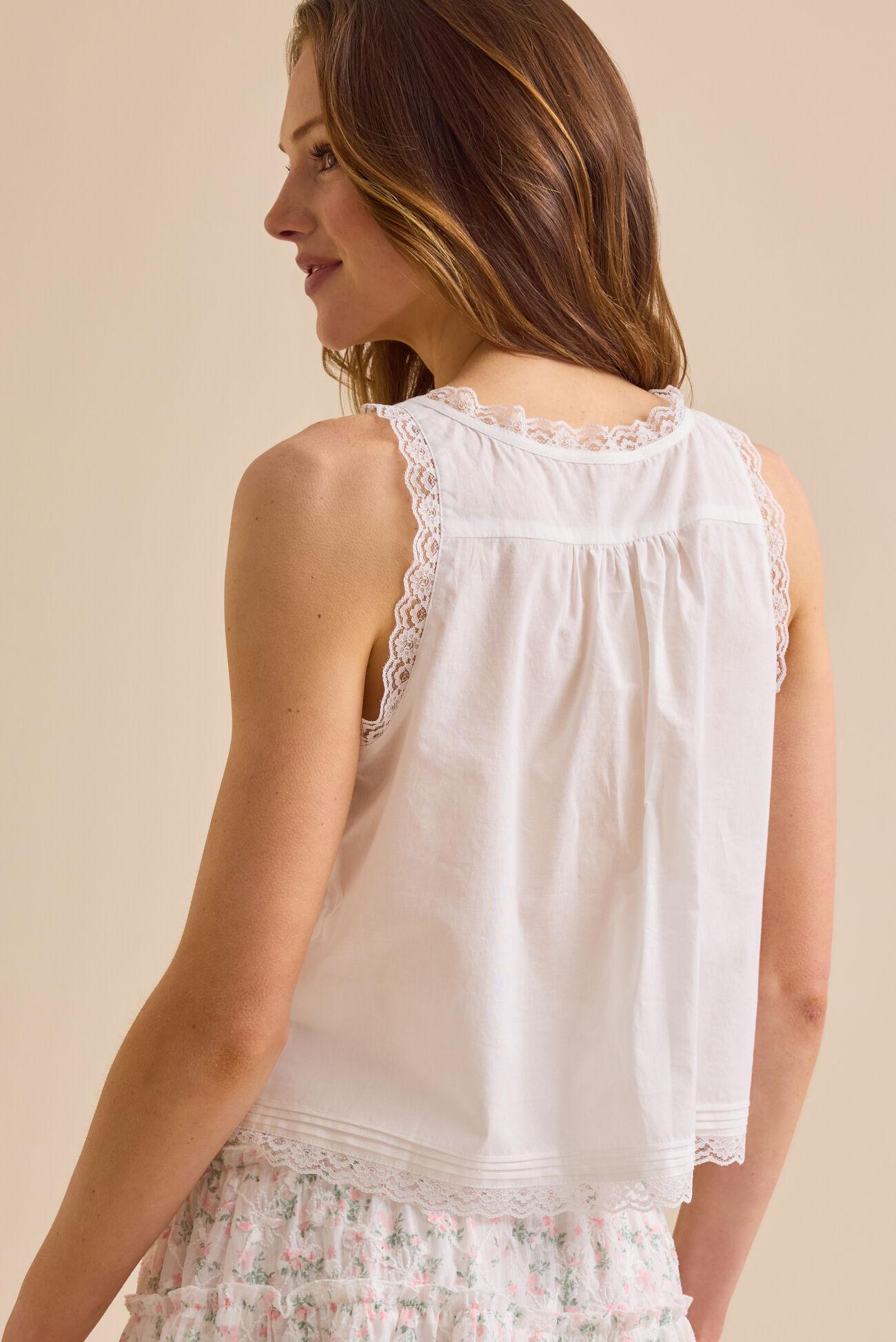 Julie Lace Flowy Tank Product Image