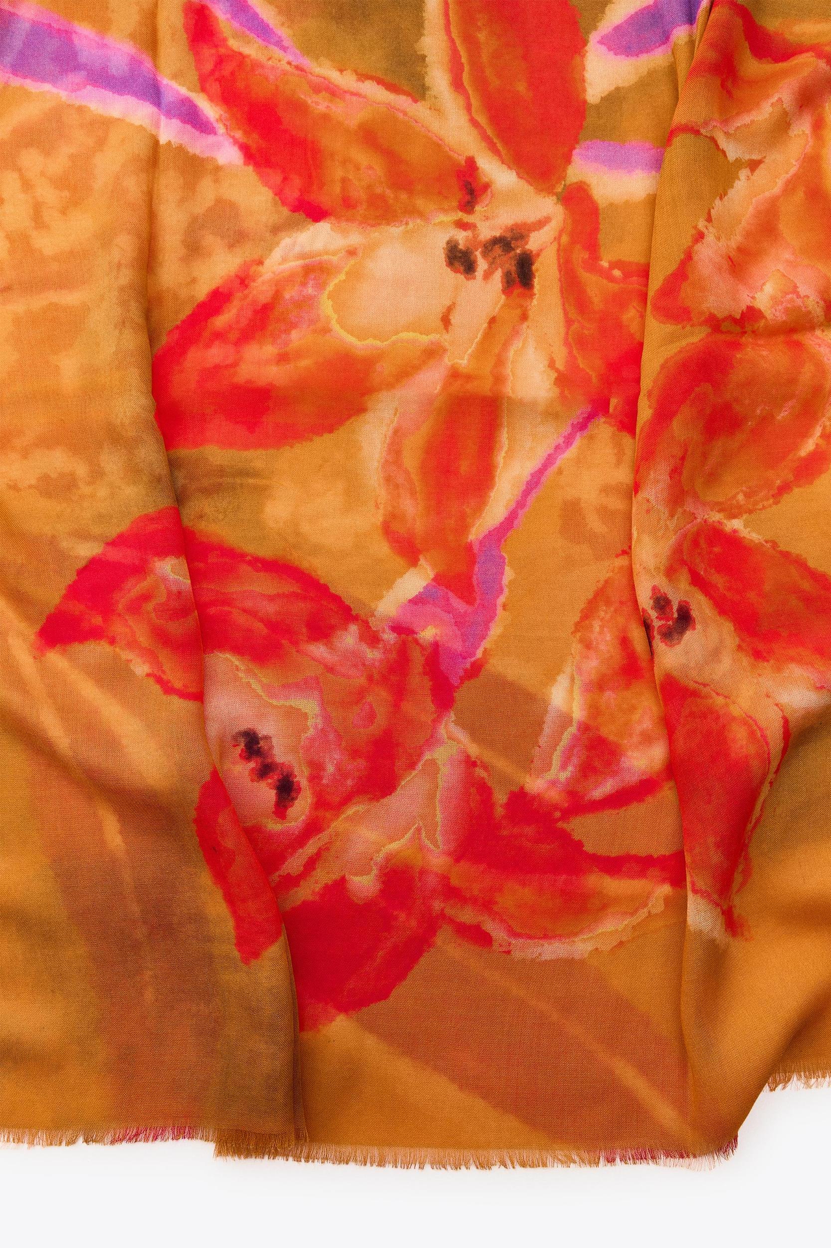 FLORAL PRINT MODAL SCARF Product Image