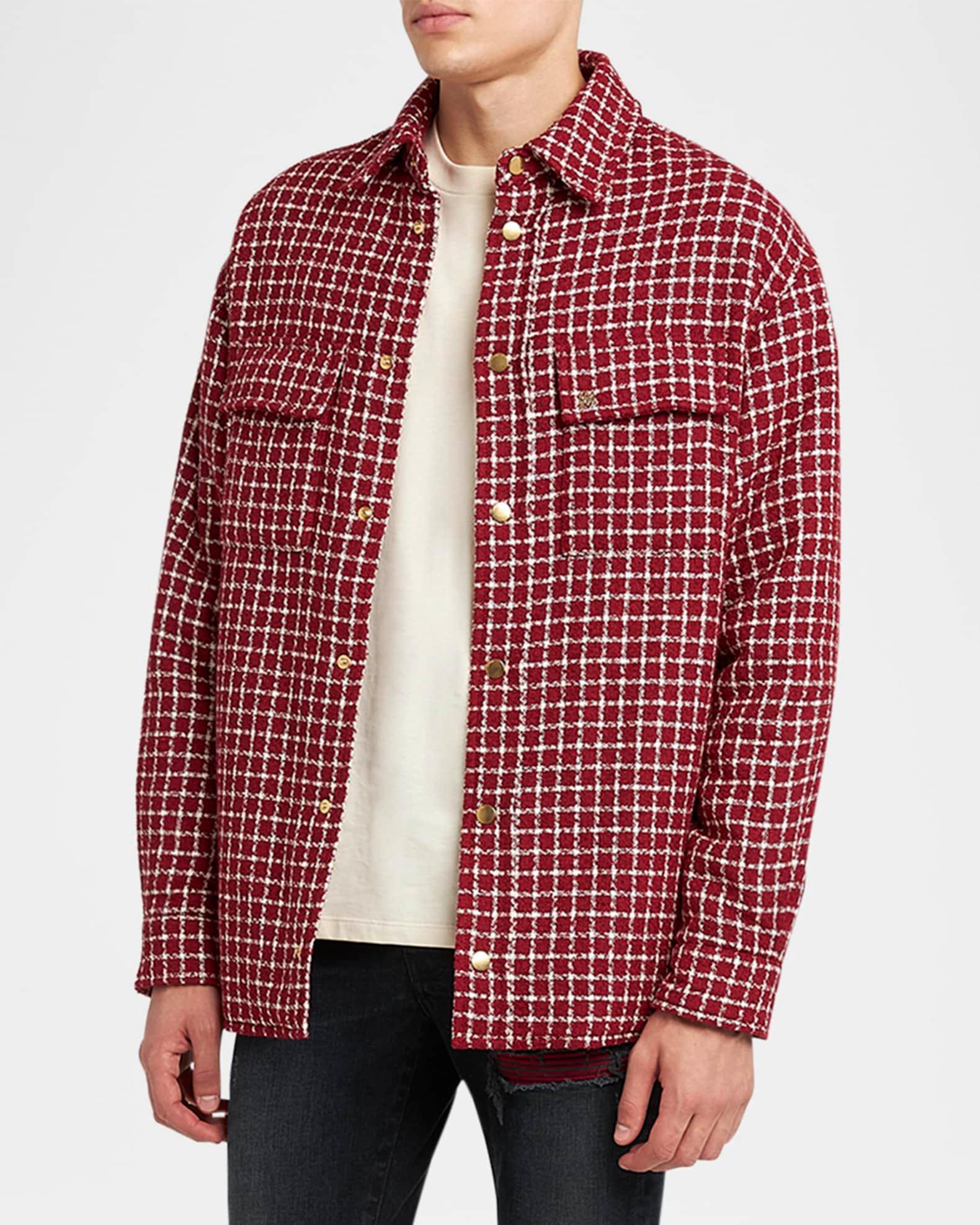 Men's Boucle Padded Overshirt Product Image