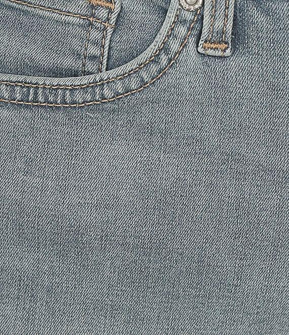 NYDJ Coco Stretch Denim Wide-Leg Frayed Hem Cropped Jeans Product Image