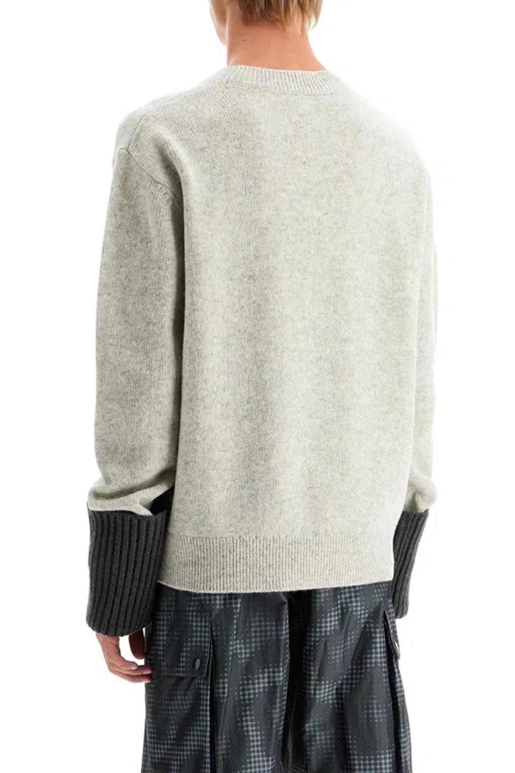 DRIES VAN NOTEN Mumu Pullover With Maxi Cuffs In Multicolor Product Image