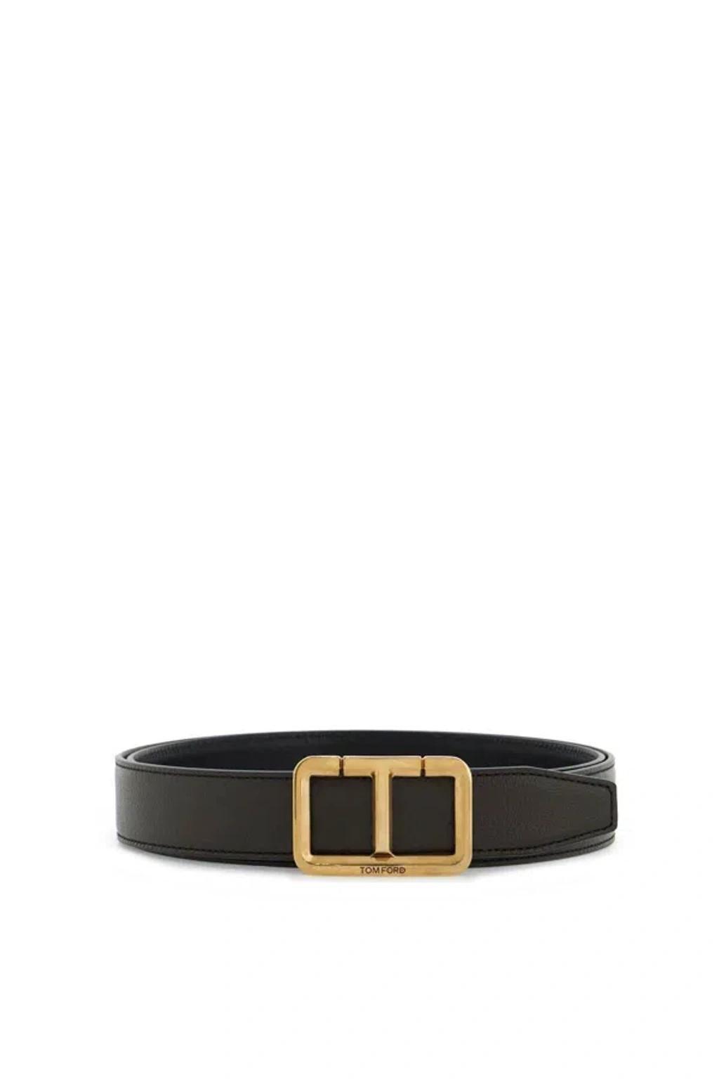 TOM FORD Leather Belt In Black Product Image