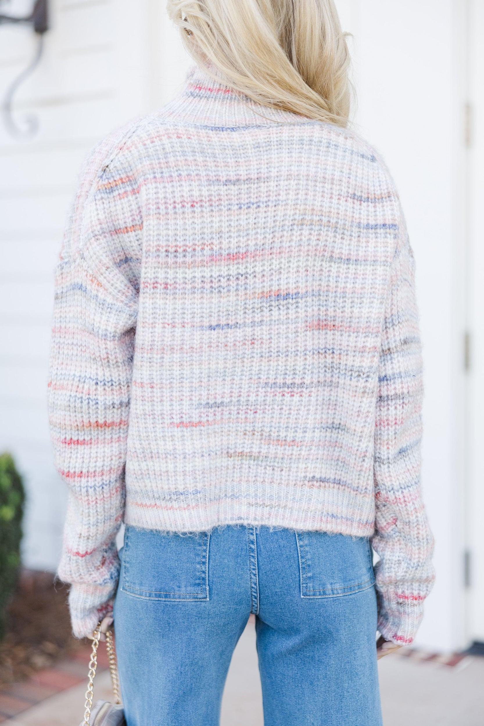 On The Lookout Blush Pink Sweater Female Product Image