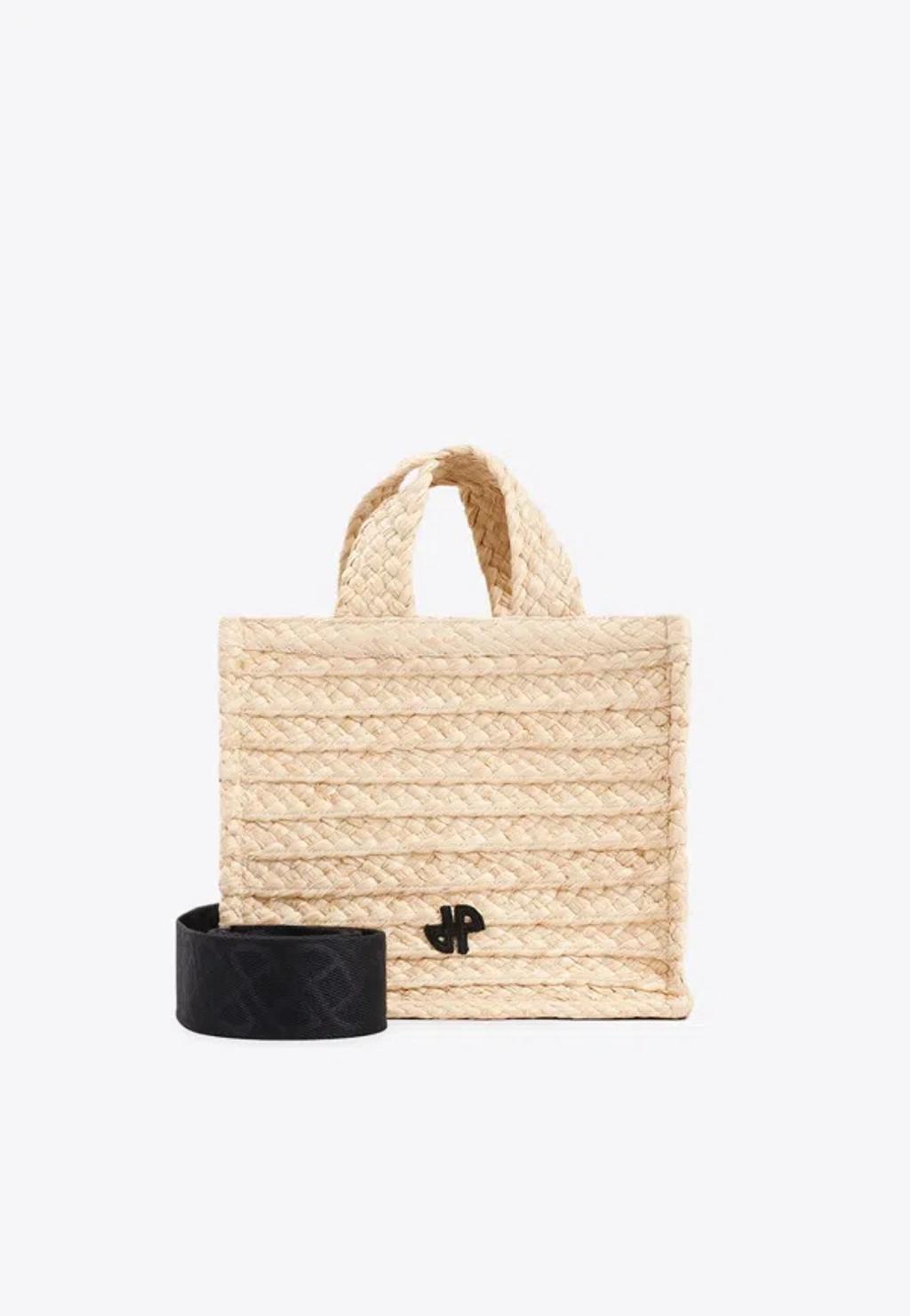 PATOU Small Jp Tote In Raffia In V Vanilla Product Image