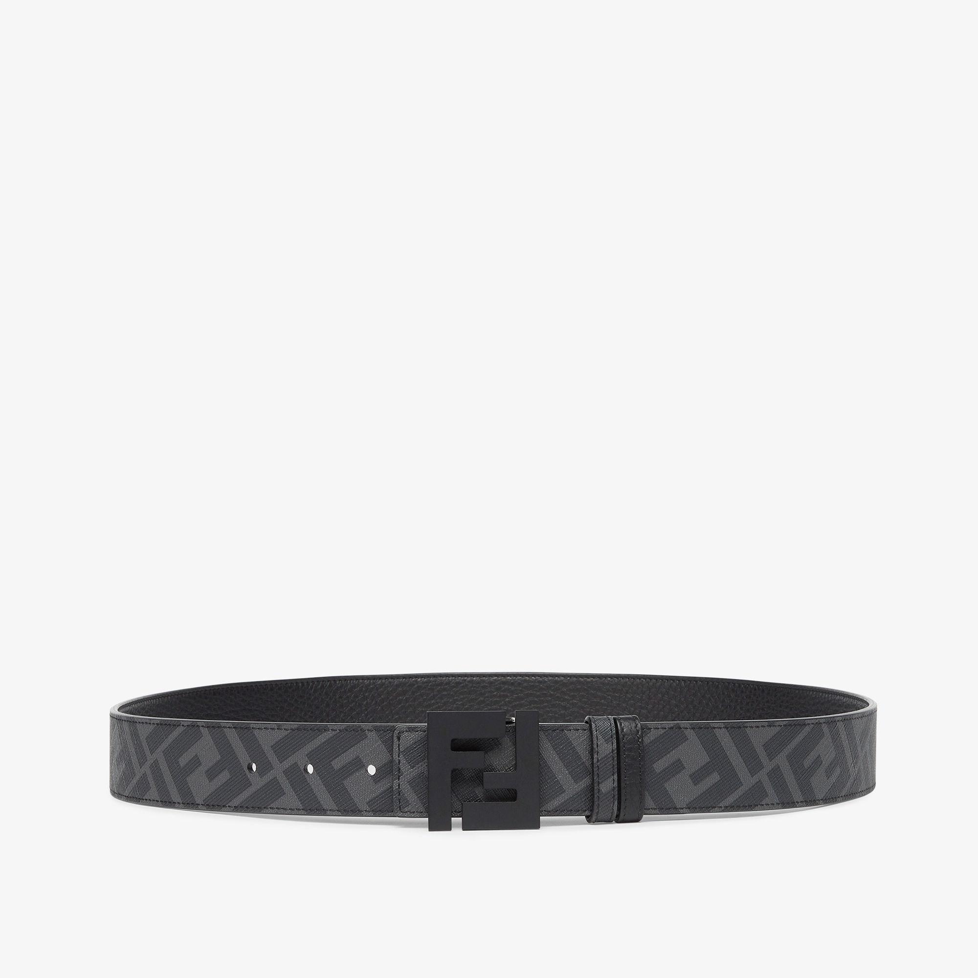 FF BeltBlack leather reversible belt Product Image