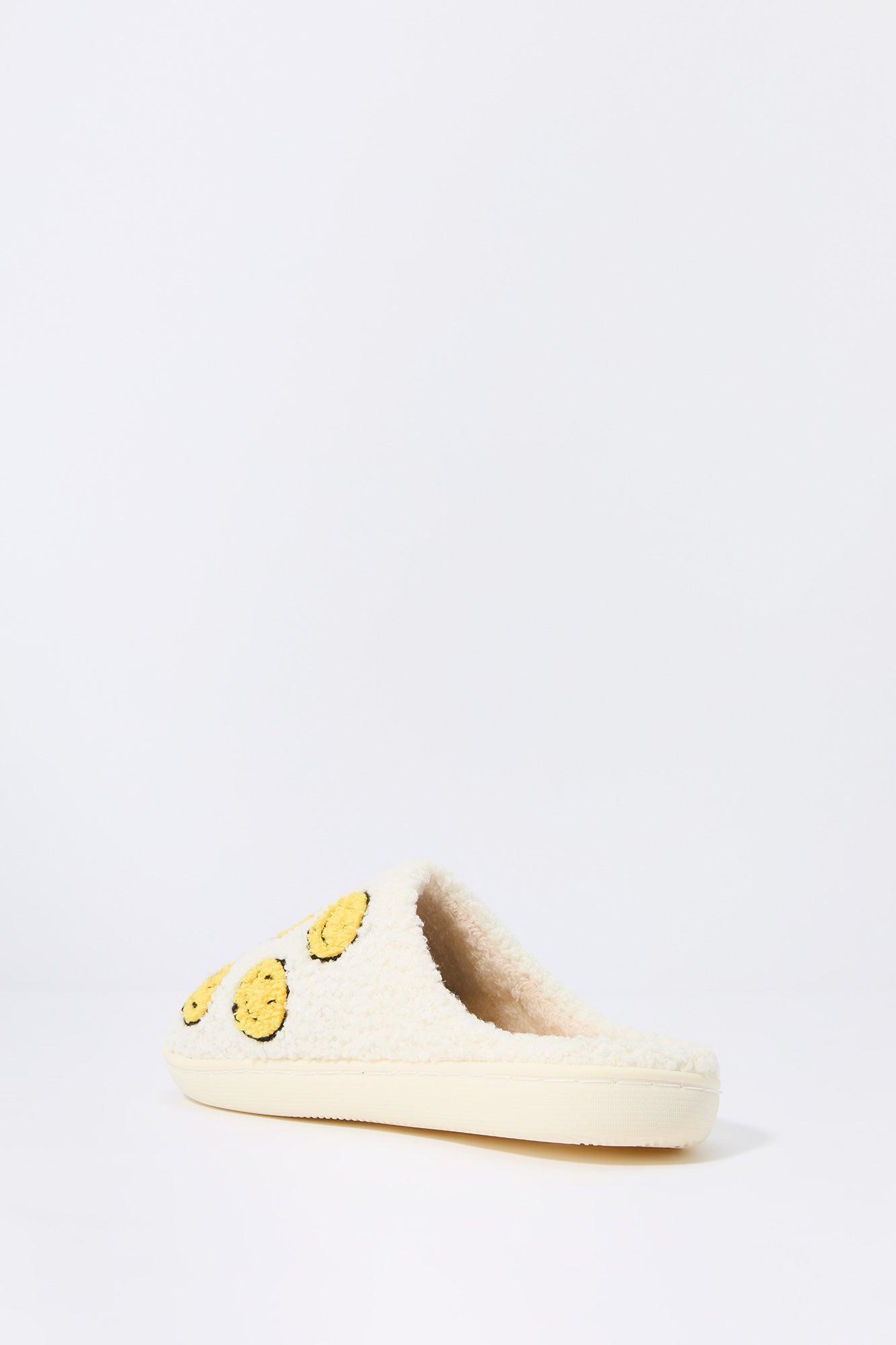 Smiley Face Faux Fur Slipper Female Product Image