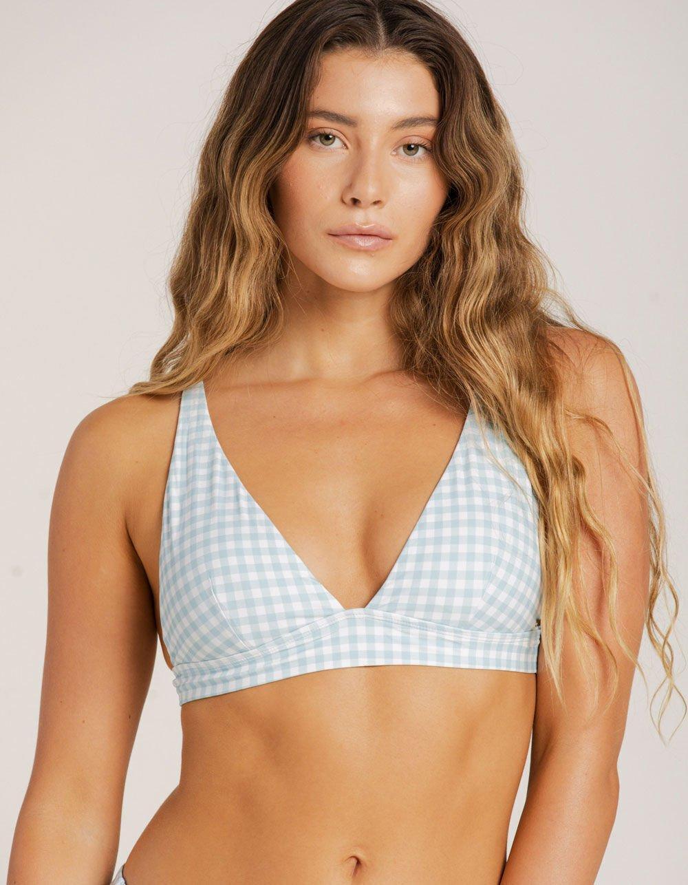 RIP CURL Gingham Triangle Bikini Top Product Image