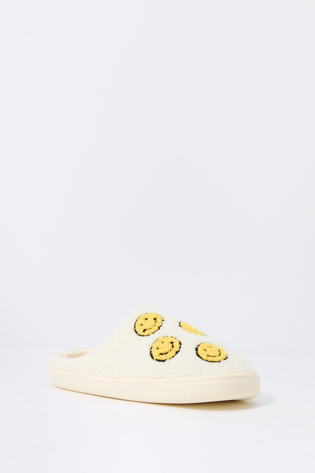 Smiley Face Faux Fur Slipper Female Product Image