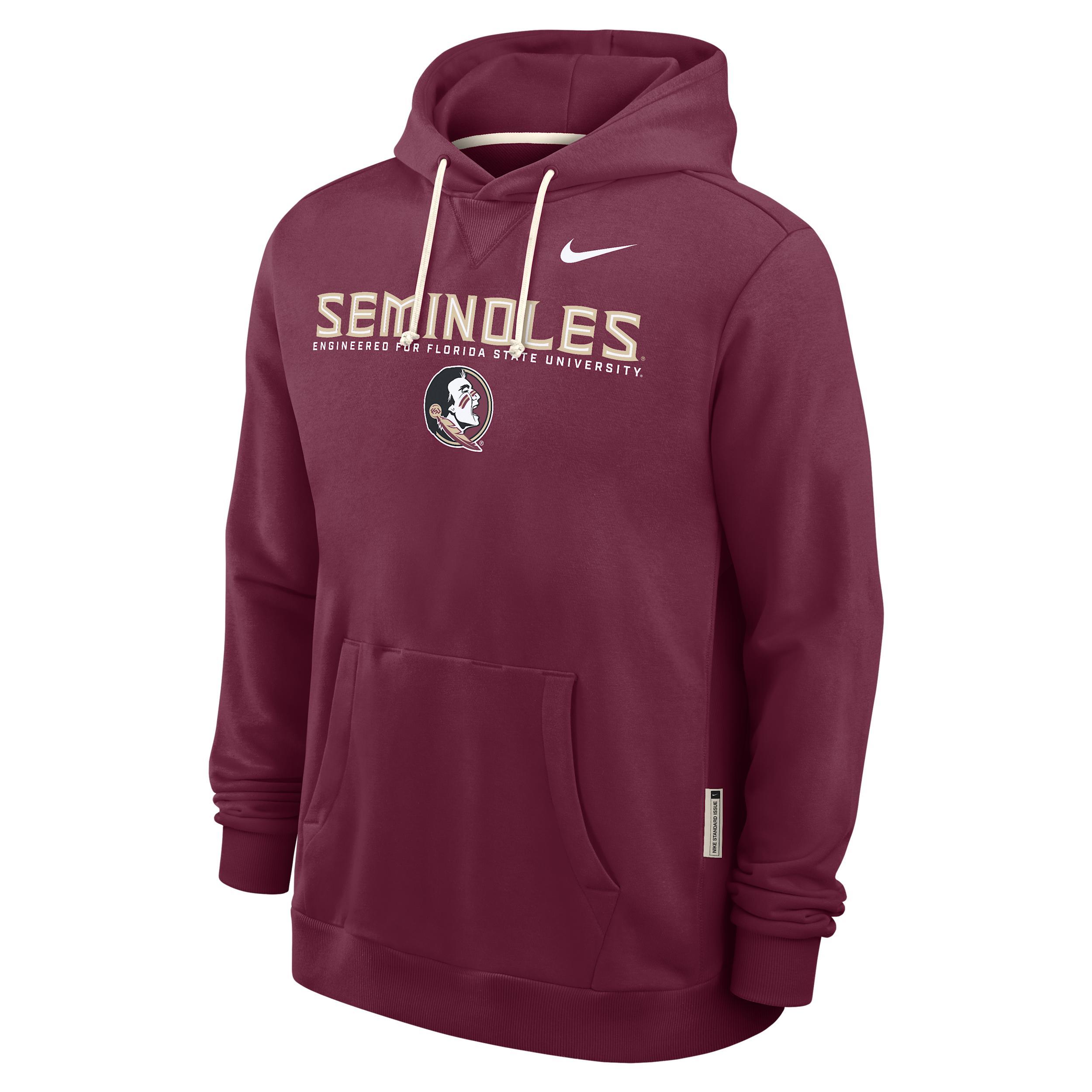 Florida State Sideline Nike Mens Dri-FIT College Pullover Hoodie | 03AZ69XFTN-HSY Product Image