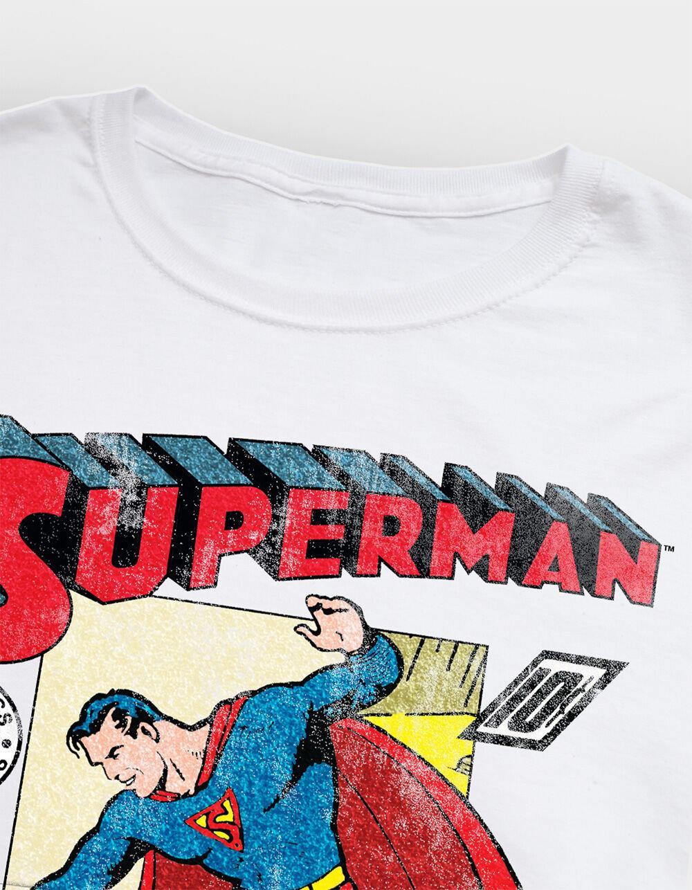SUPERMAN Old School Flight Mens Tee - WHITE Product Image