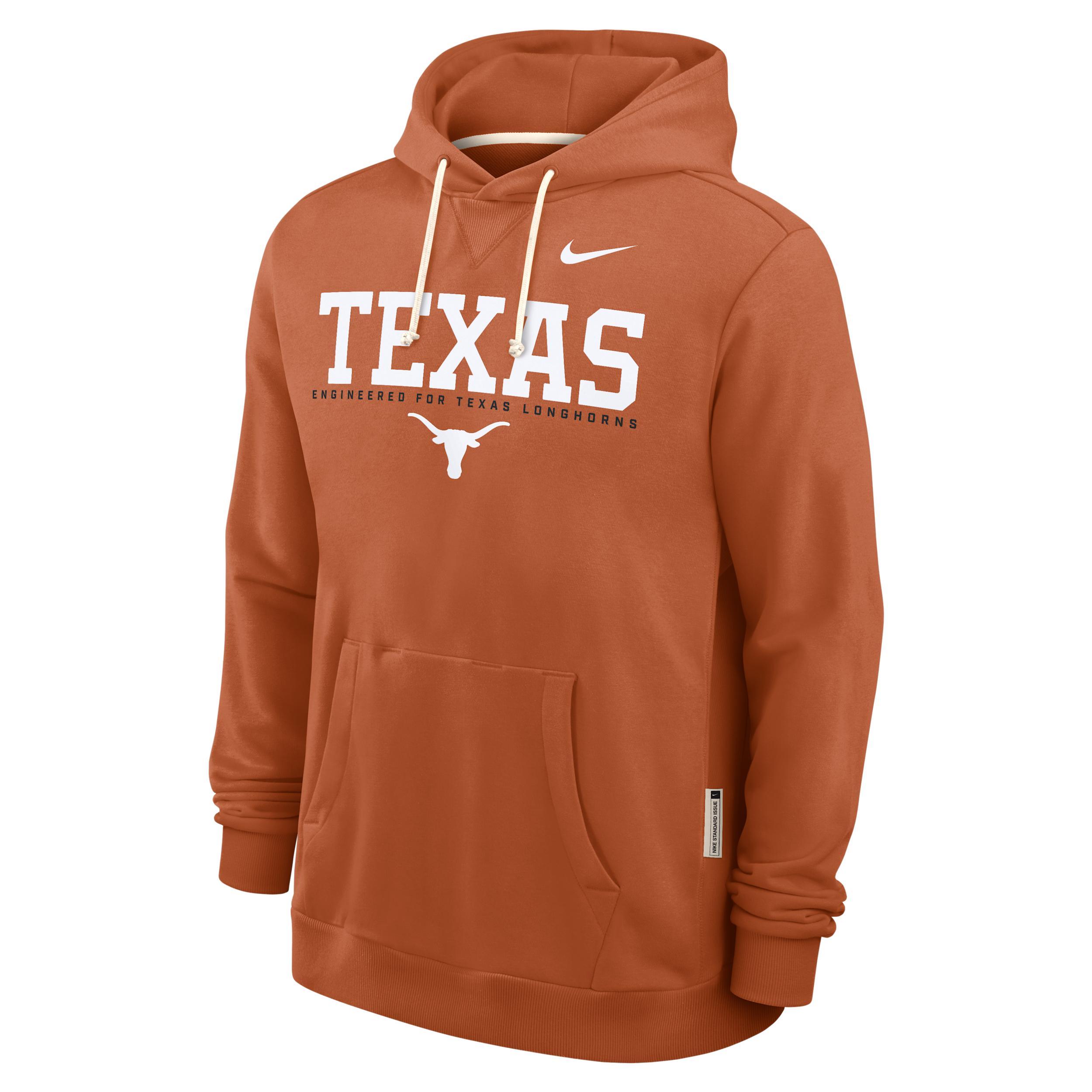 Texas Sideline Nike Mens Dri-FIT College Pullover Hoodie | 03AZ81FTXE-HSY Product Image