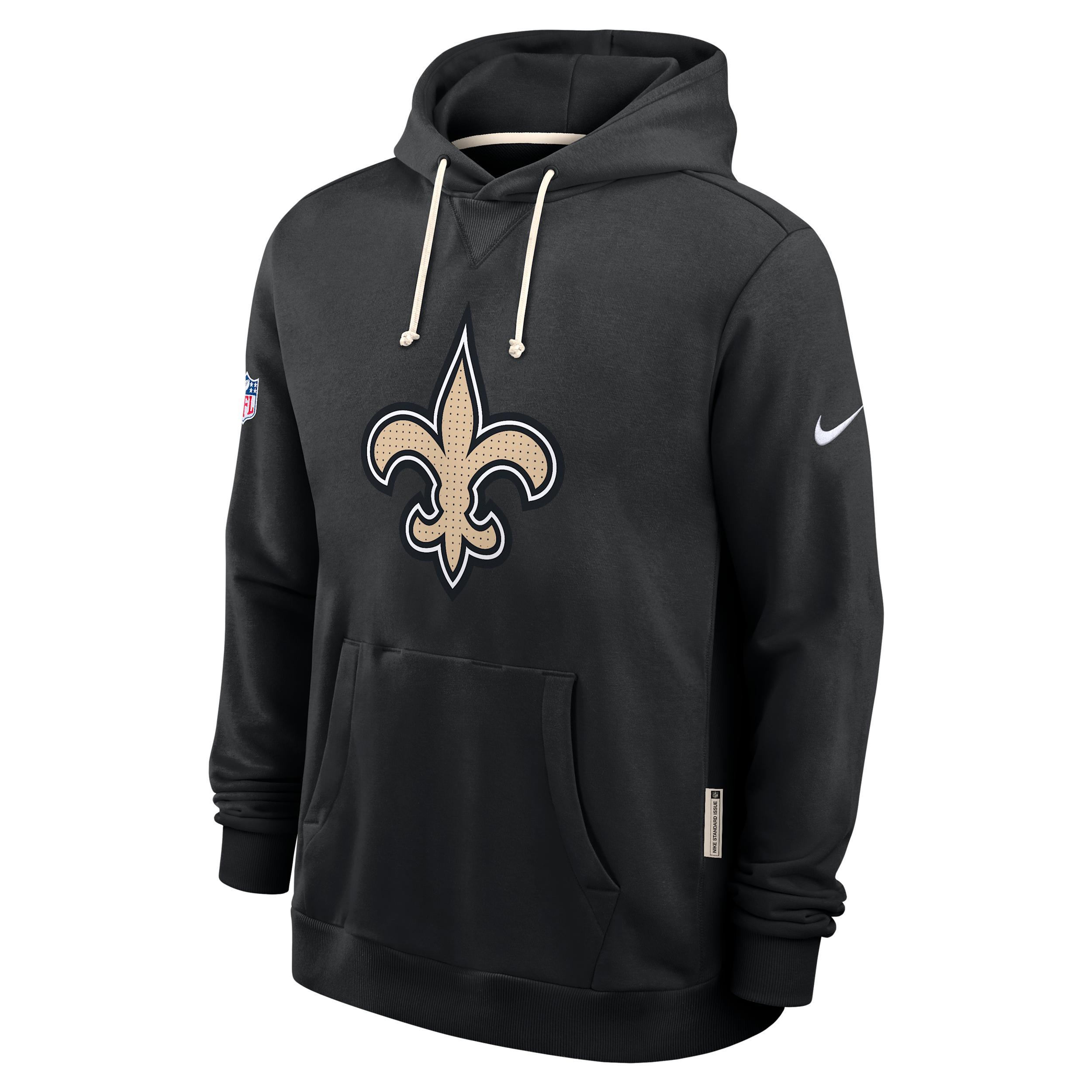 New Orleans Saints Initial Home Sideline Nike Mens Dri-FIT NFL Pullover Hoodie | 03AZ00A7W-A0M Product Image