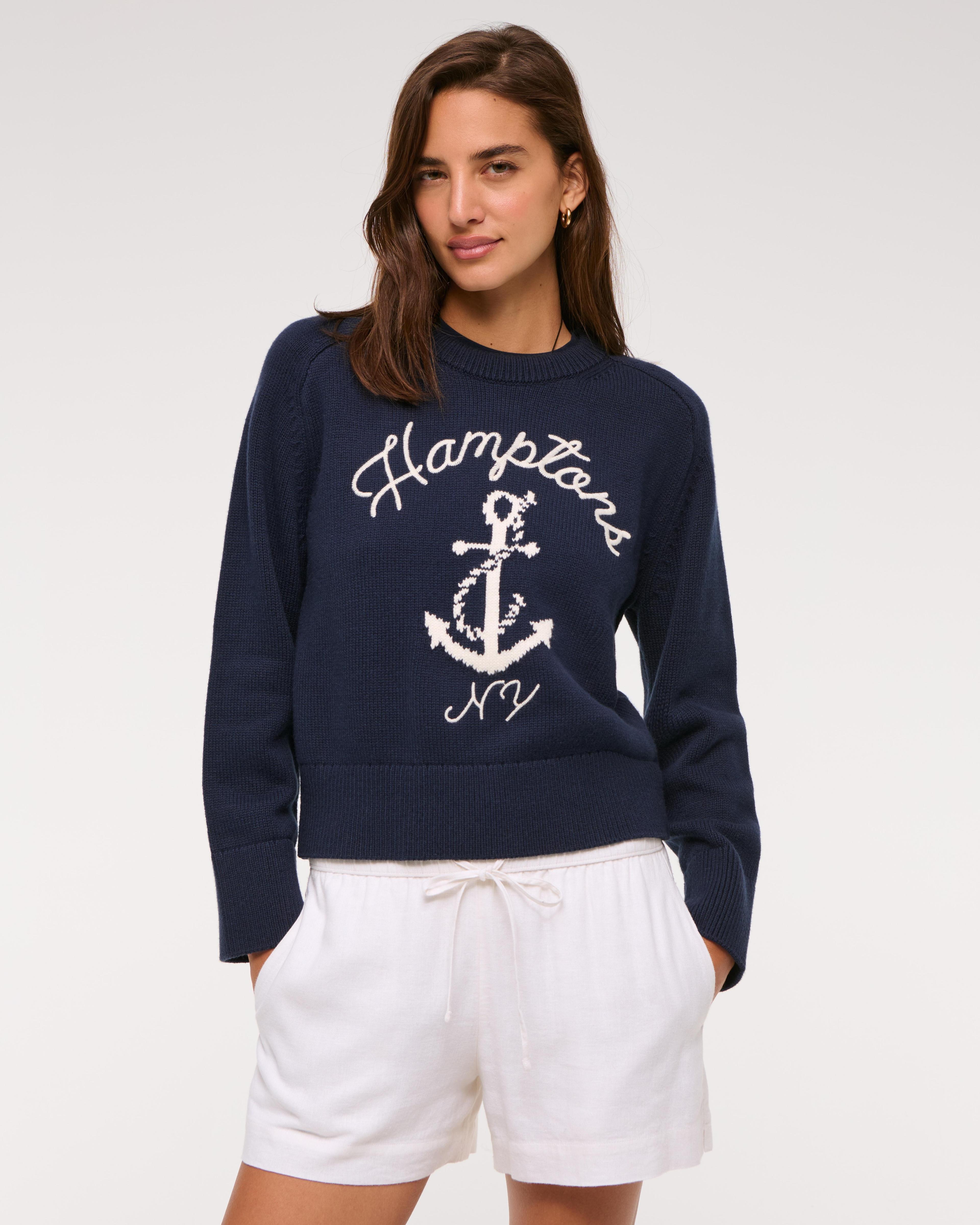 The A&F Madeline NYC Crew Sweater Product Image